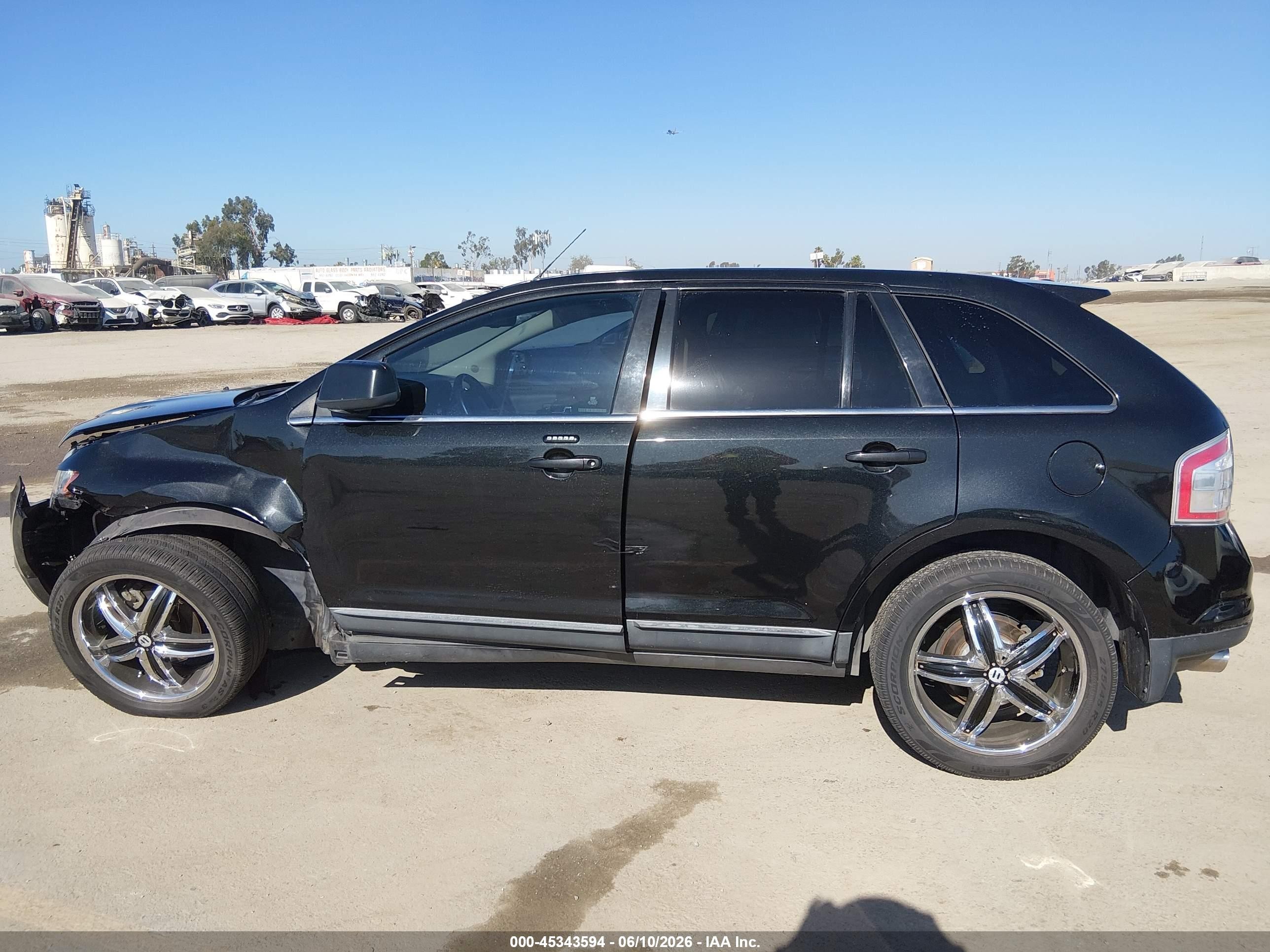 2010 Ford Edge Limited Black vin: 2FMDK3KC5ABA08921