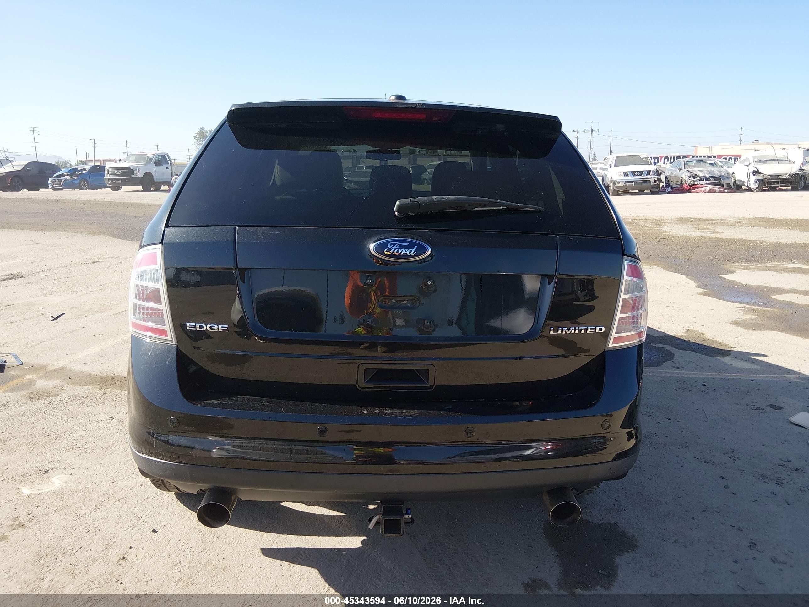 2010 Ford Edge Limited Black vin: 2FMDK3KC5ABA08921