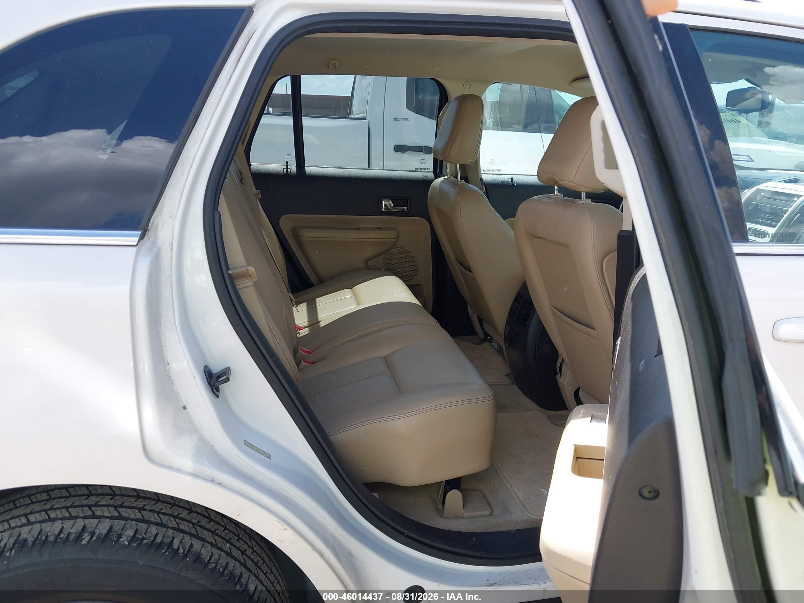2010 Ford Edge Limited White vin: 2FMDK3KC5ABA73445