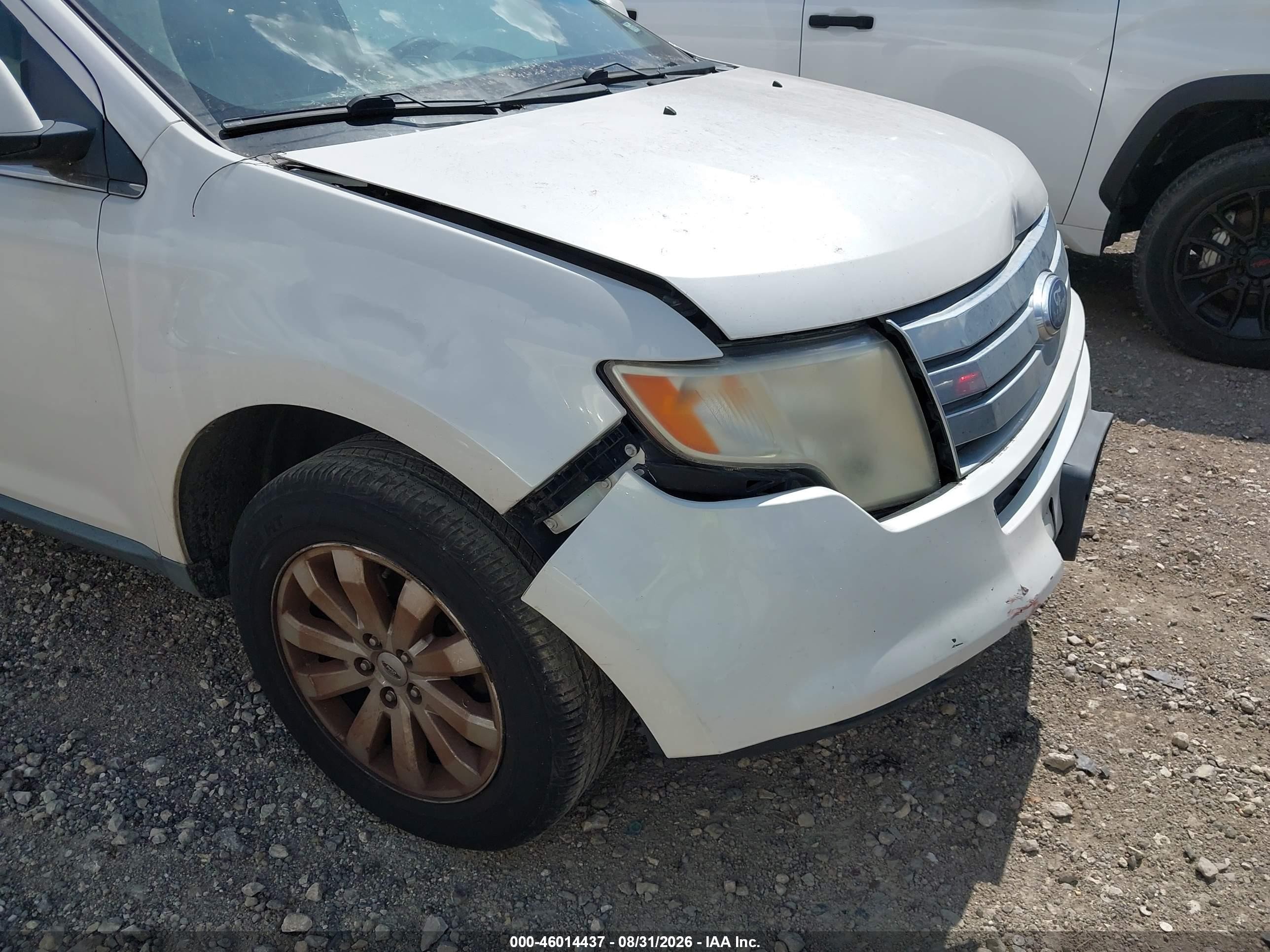 2010 Ford Edge Limited White vin: 2FMDK3KC5ABA73445