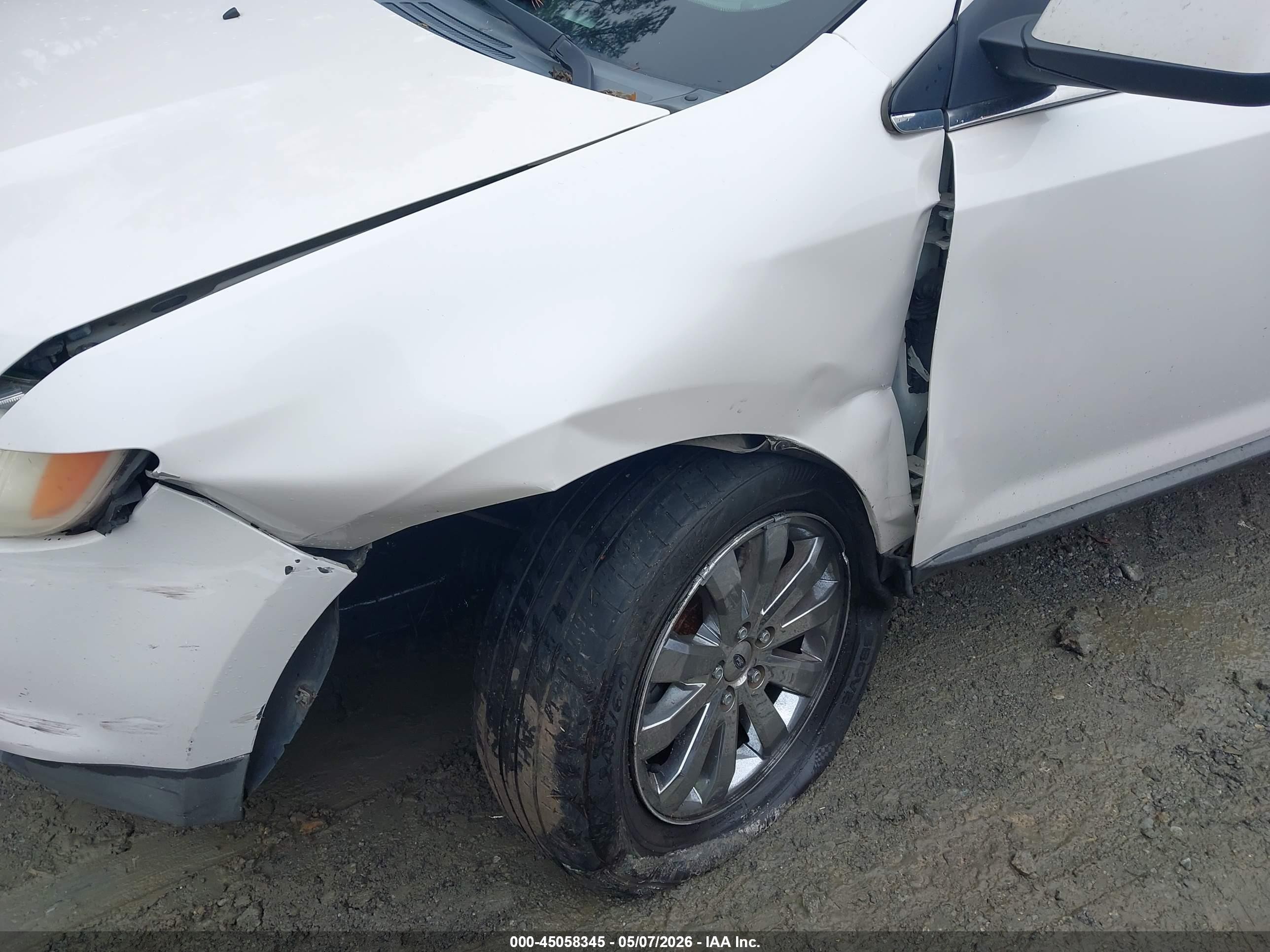 2010 Ford Edge Limited White vin: 2FMDK3KC5ABB38116