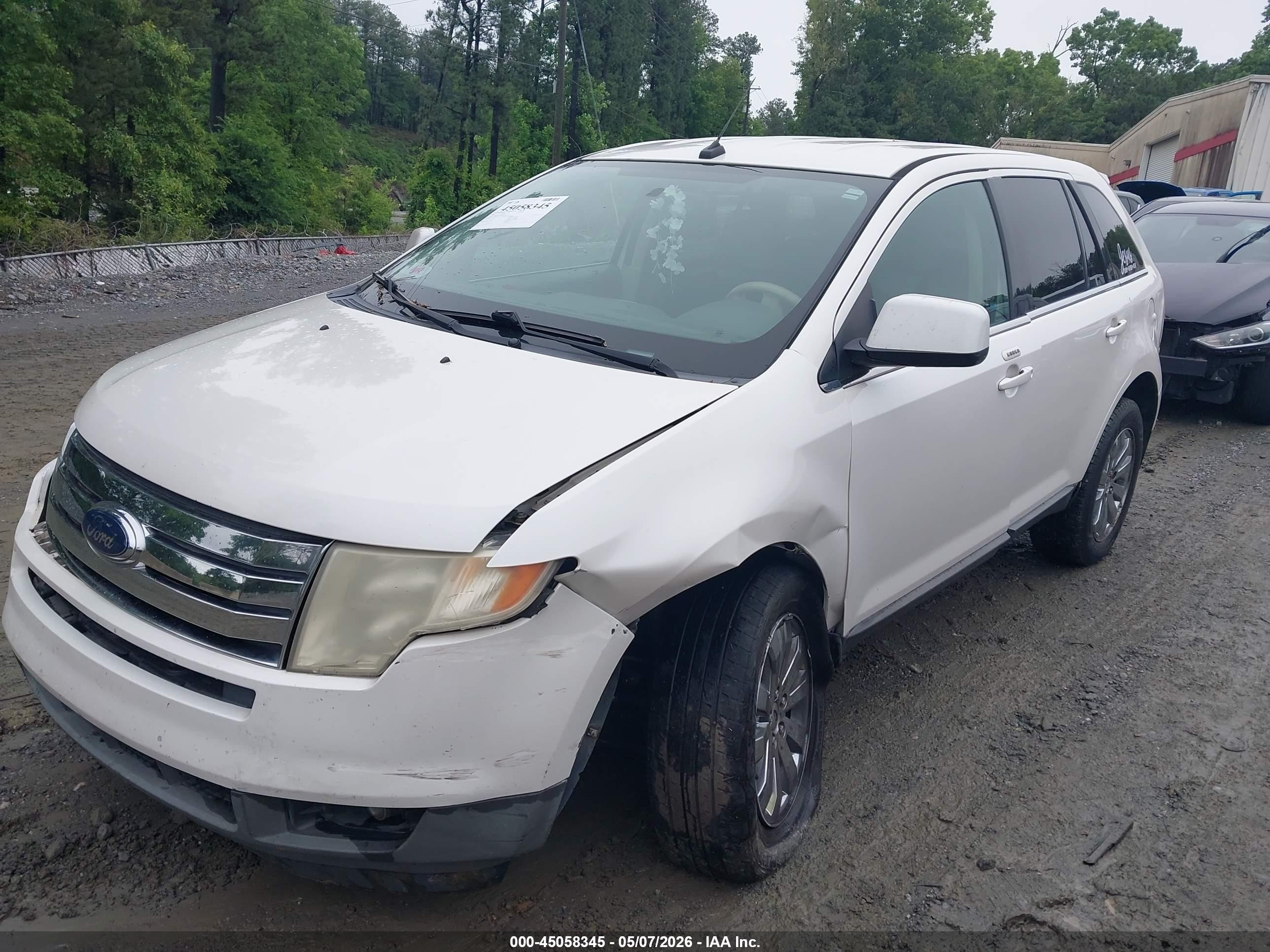 2010 Ford Edge Limited White vin: 2FMDK3KC5ABB38116