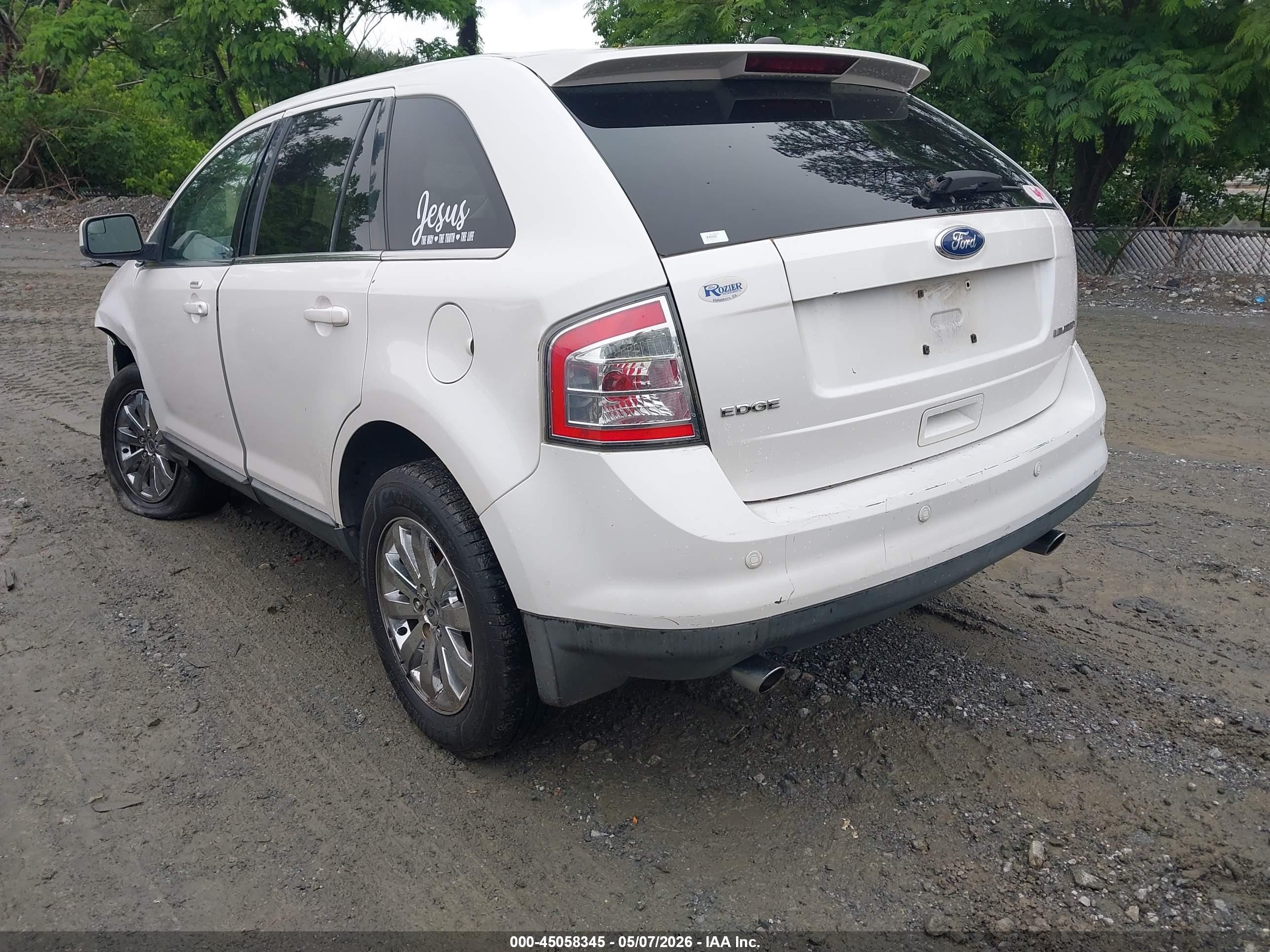2010 Ford Edge Limited White vin: 2FMDK3KC5ABB38116