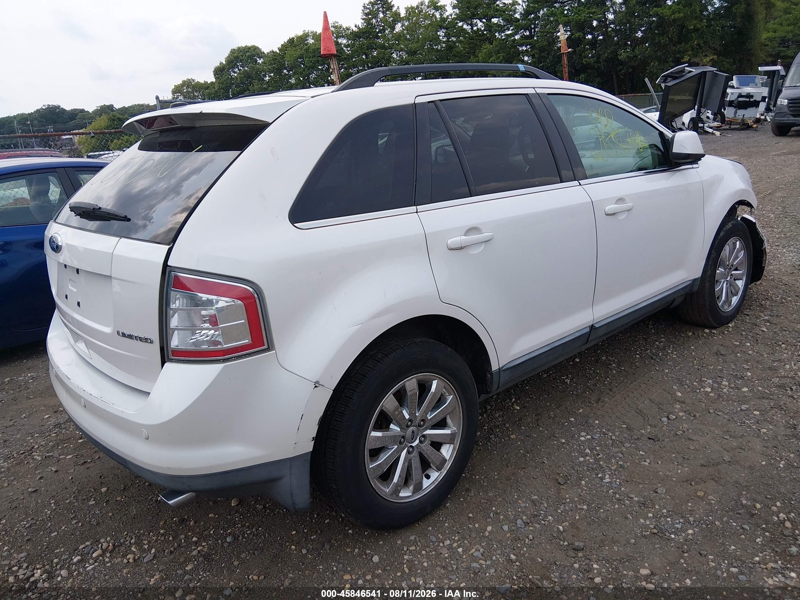 2010 Ford Edge Limited White vin: 2FMDK3KC5ABB39492