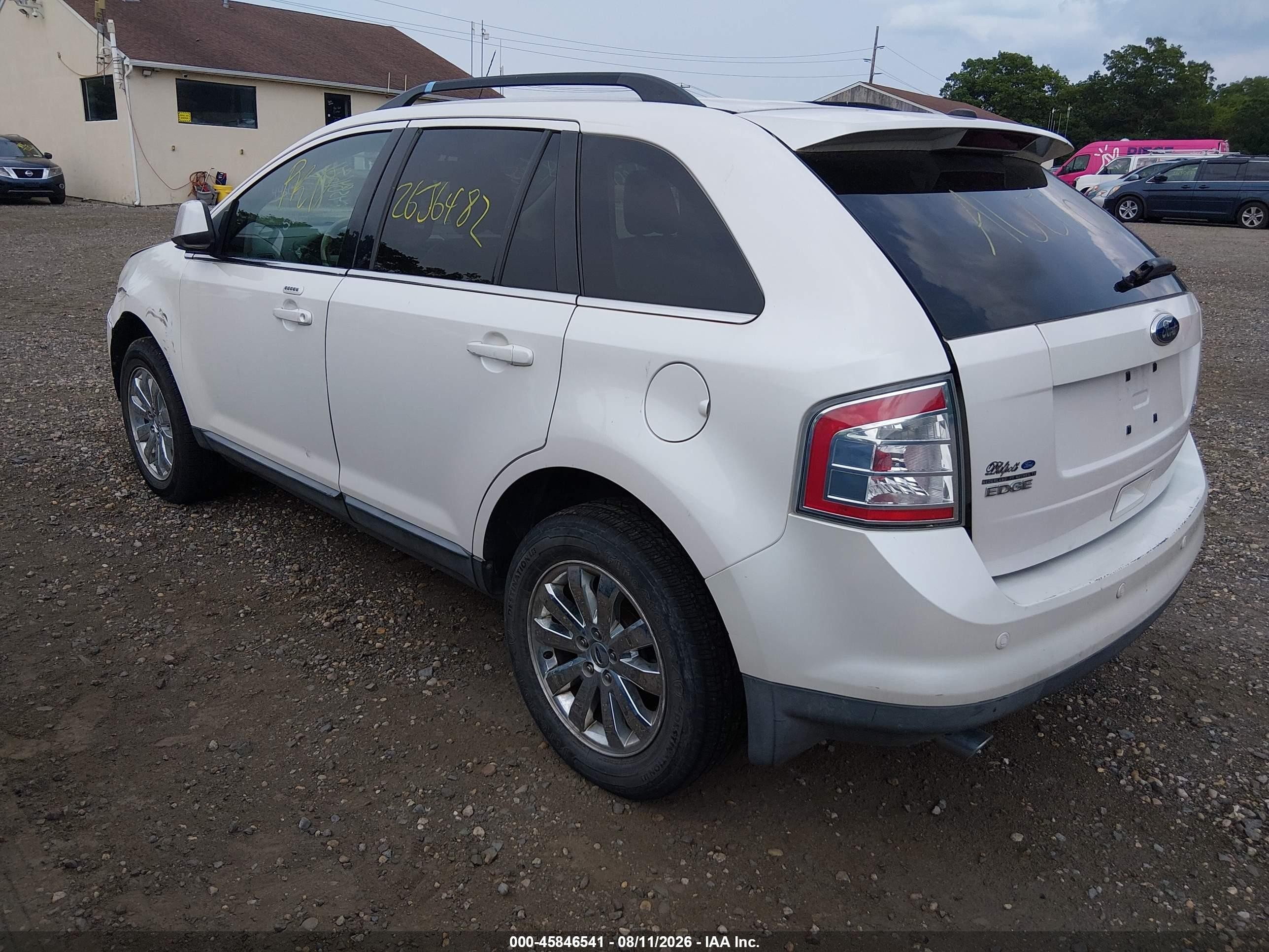 2010 Ford Edge Limited White vin: 2FMDK3KC5ABB39492
