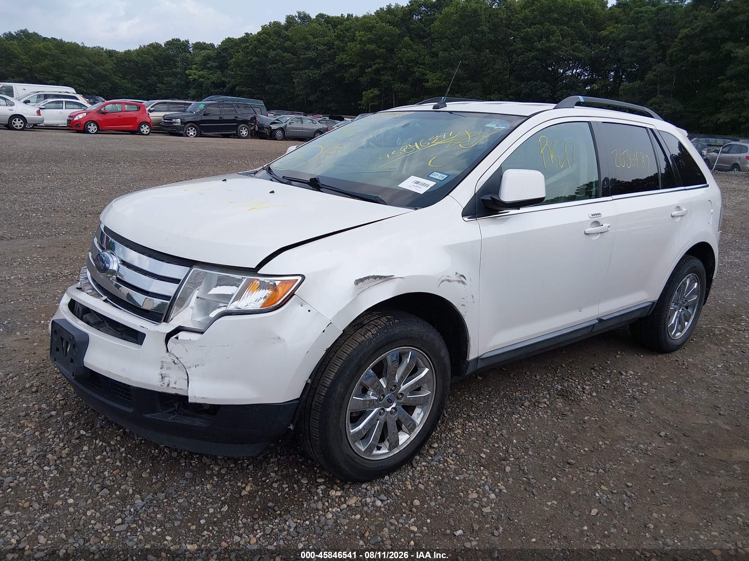 2010 Ford Edge Limited White vin: 2FMDK3KC5ABB39492
