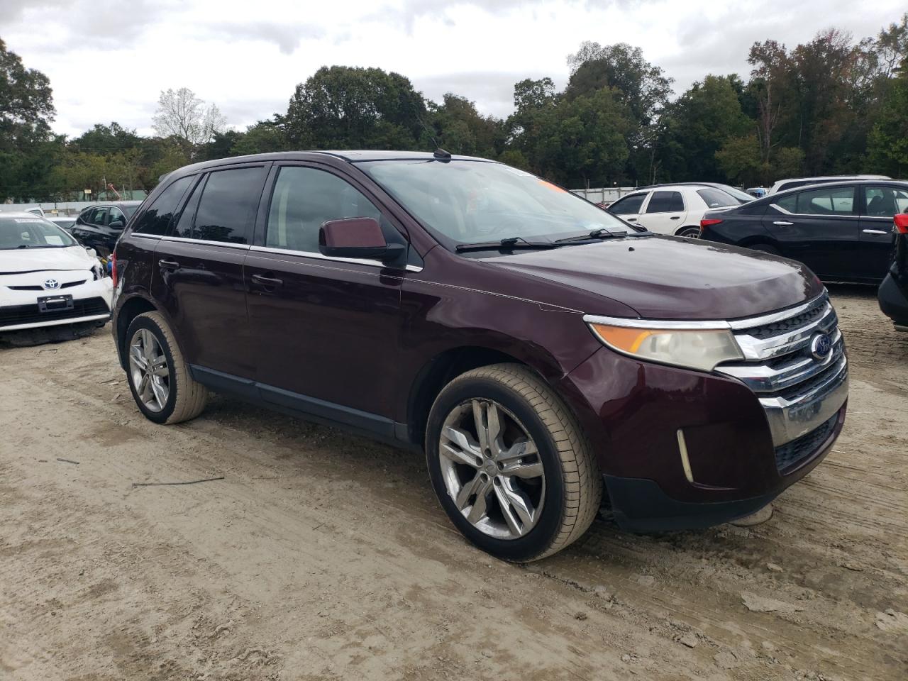 2011 Ford Edge Limited Бордовый vin: 2FMDK3KC5BBA04997