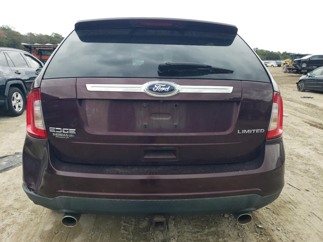 2011 Ford Edge Limited Бордовый vin: 2FMDK3KC5BBA04997