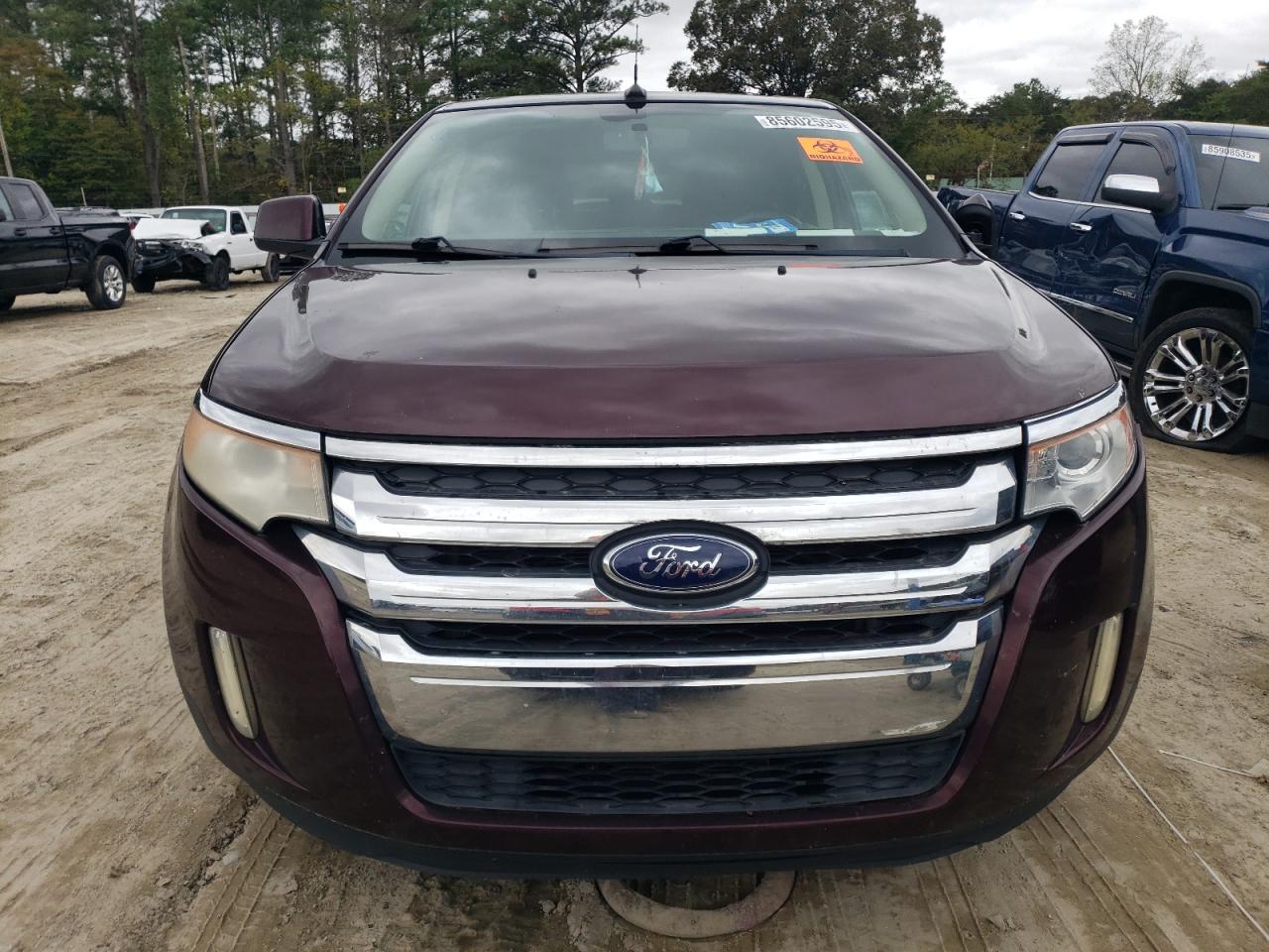 2011 Ford Edge Limited Бордовый vin: 2FMDK3KC5BBA04997