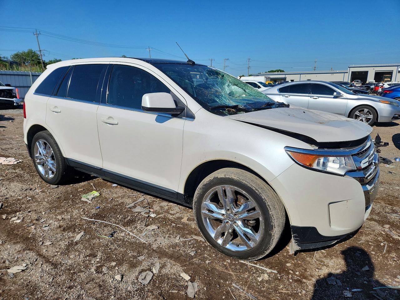 2011 Ford Edge Limited Белый vin: 2FMDK3KC5BBA15305
