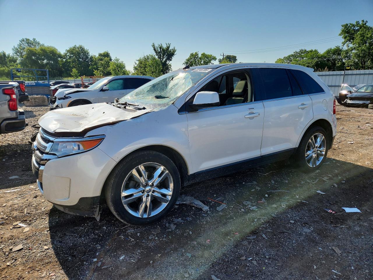 2011 Ford Edge Limited White vin: 2FMDK3KC5BBA15305