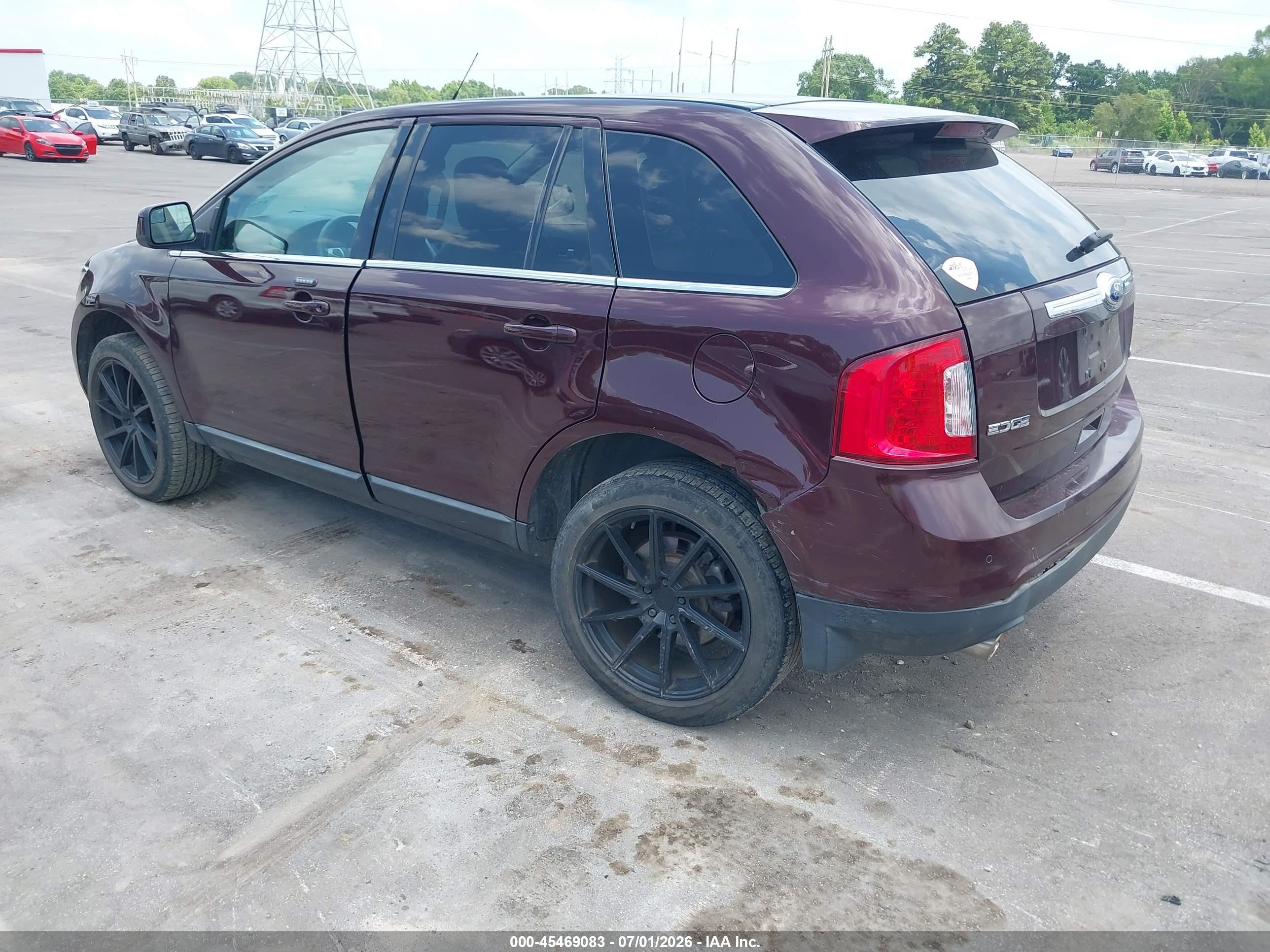 2011 Ford Edge Limited Темно-бордовый vin: 2FMDK3KC5BBA52418