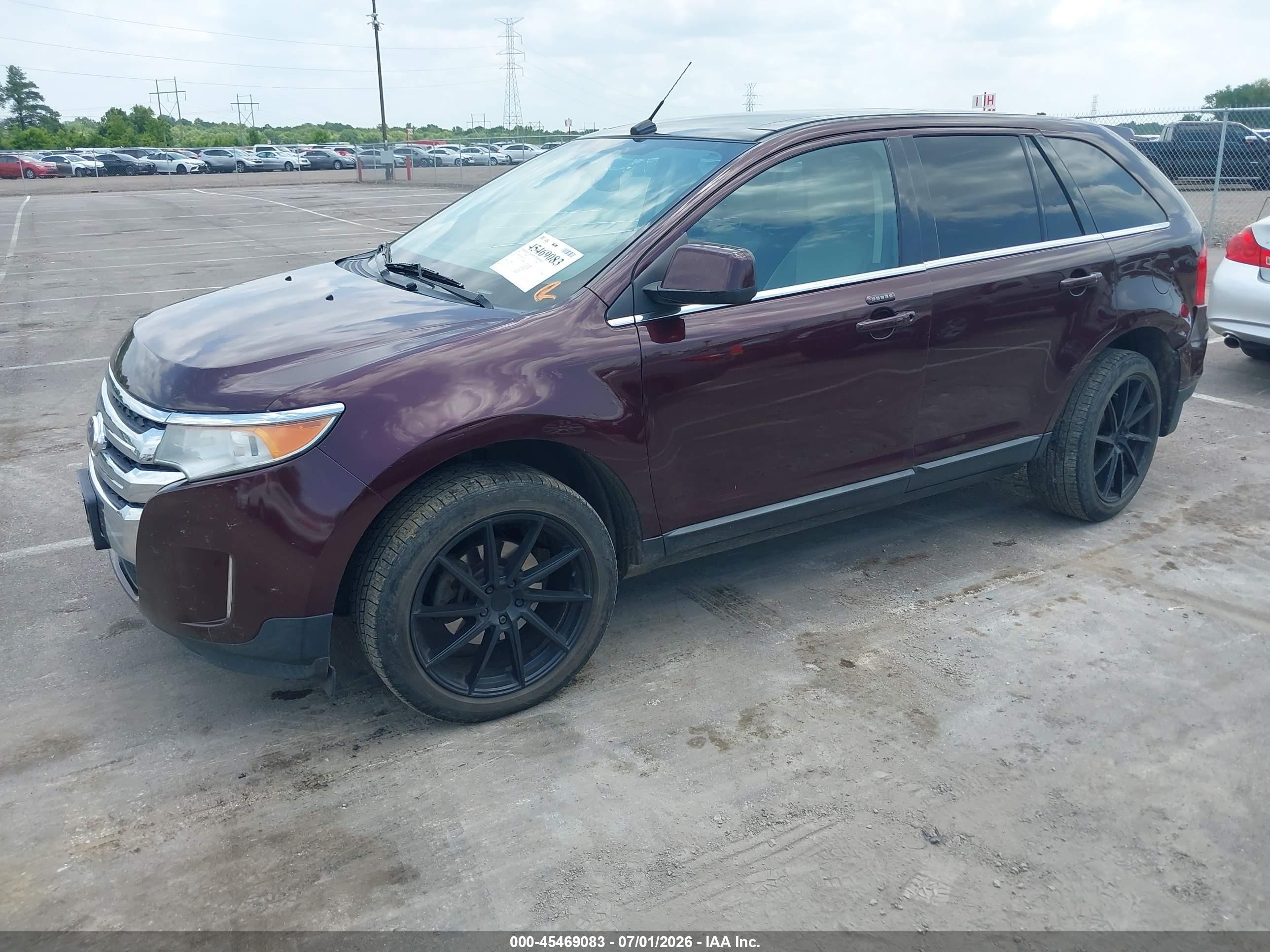 2011 Ford Edge Limited Темно-бордовый vin: 2FMDK3KC5BBA52418
