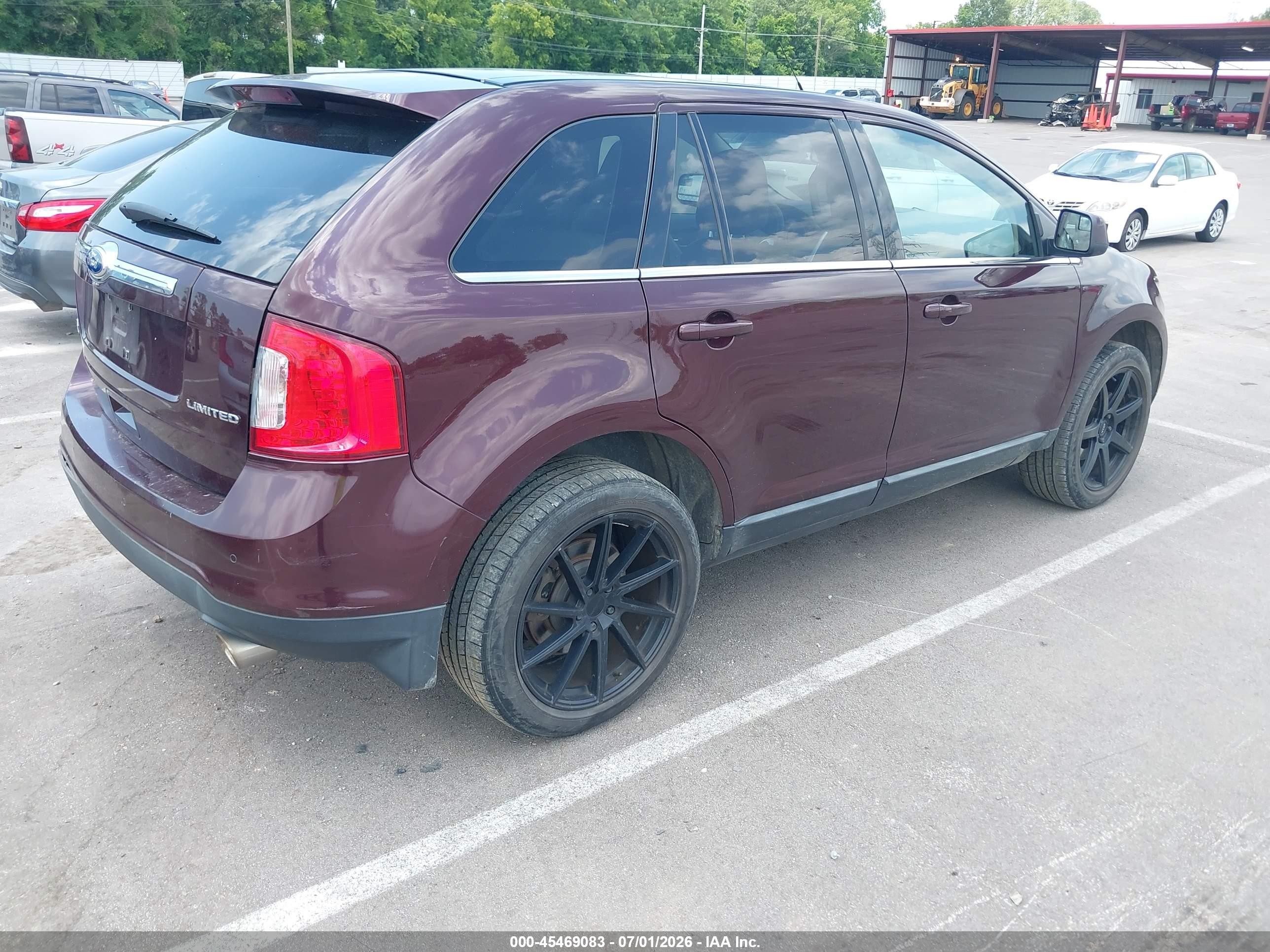 2011 Ford Edge Limited Темно-бордовый vin: 2FMDK3KC5BBA52418