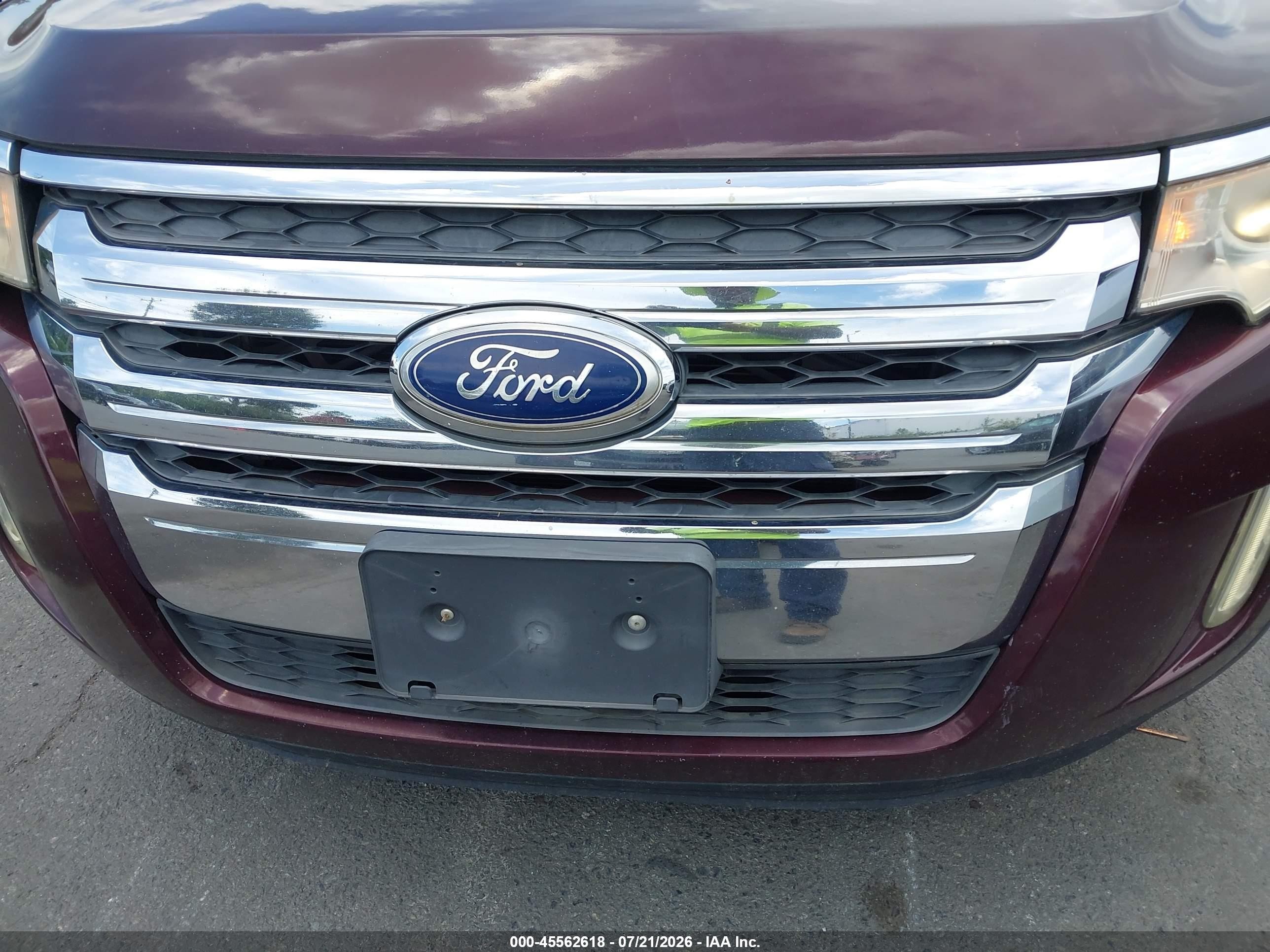 2011 Ford Edge Limited Burgundy vin: 2FMDK3KC5BBA92966