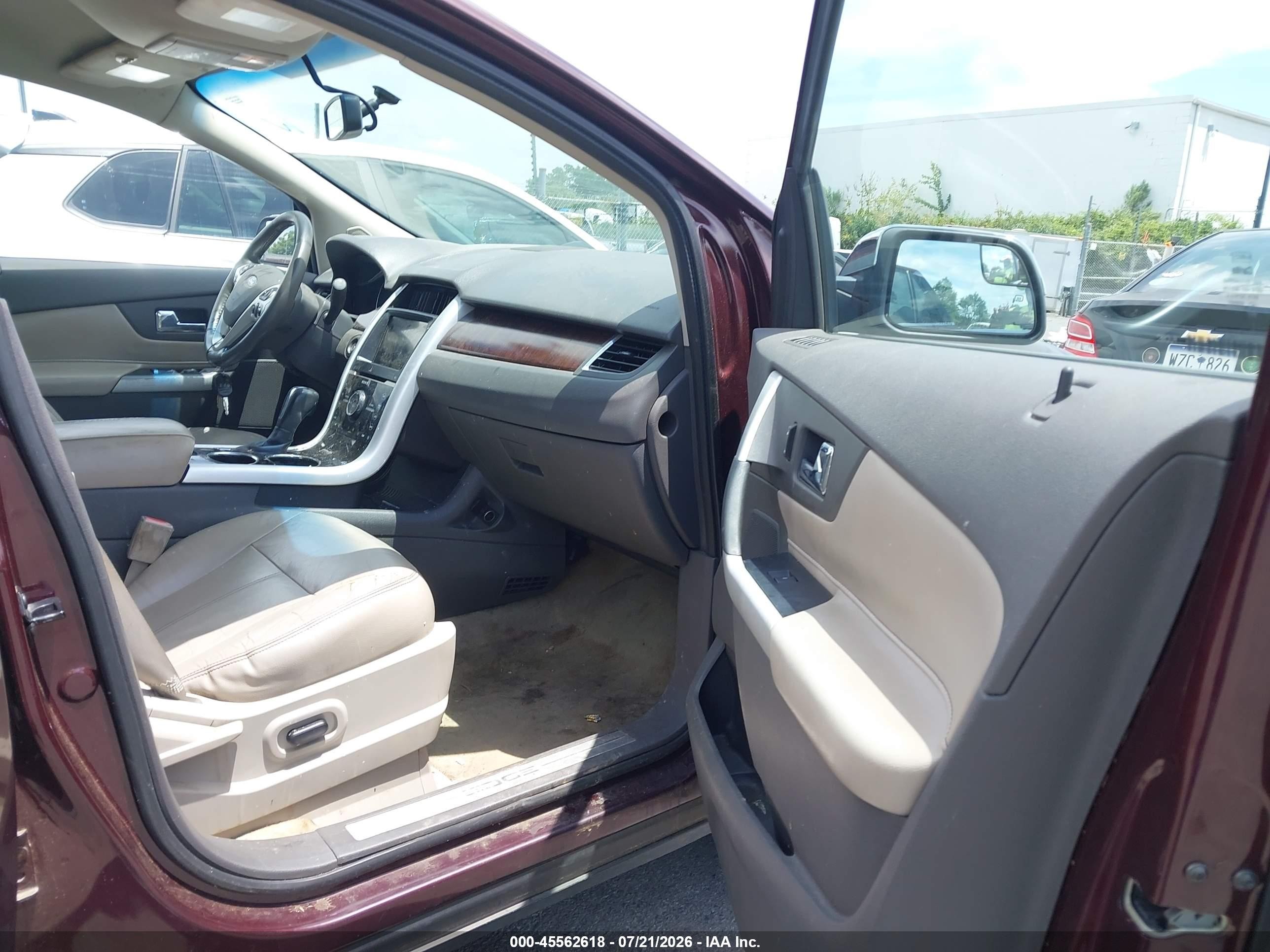 2011 Ford Edge Limited Burgundy vin: 2FMDK3KC5BBA92966