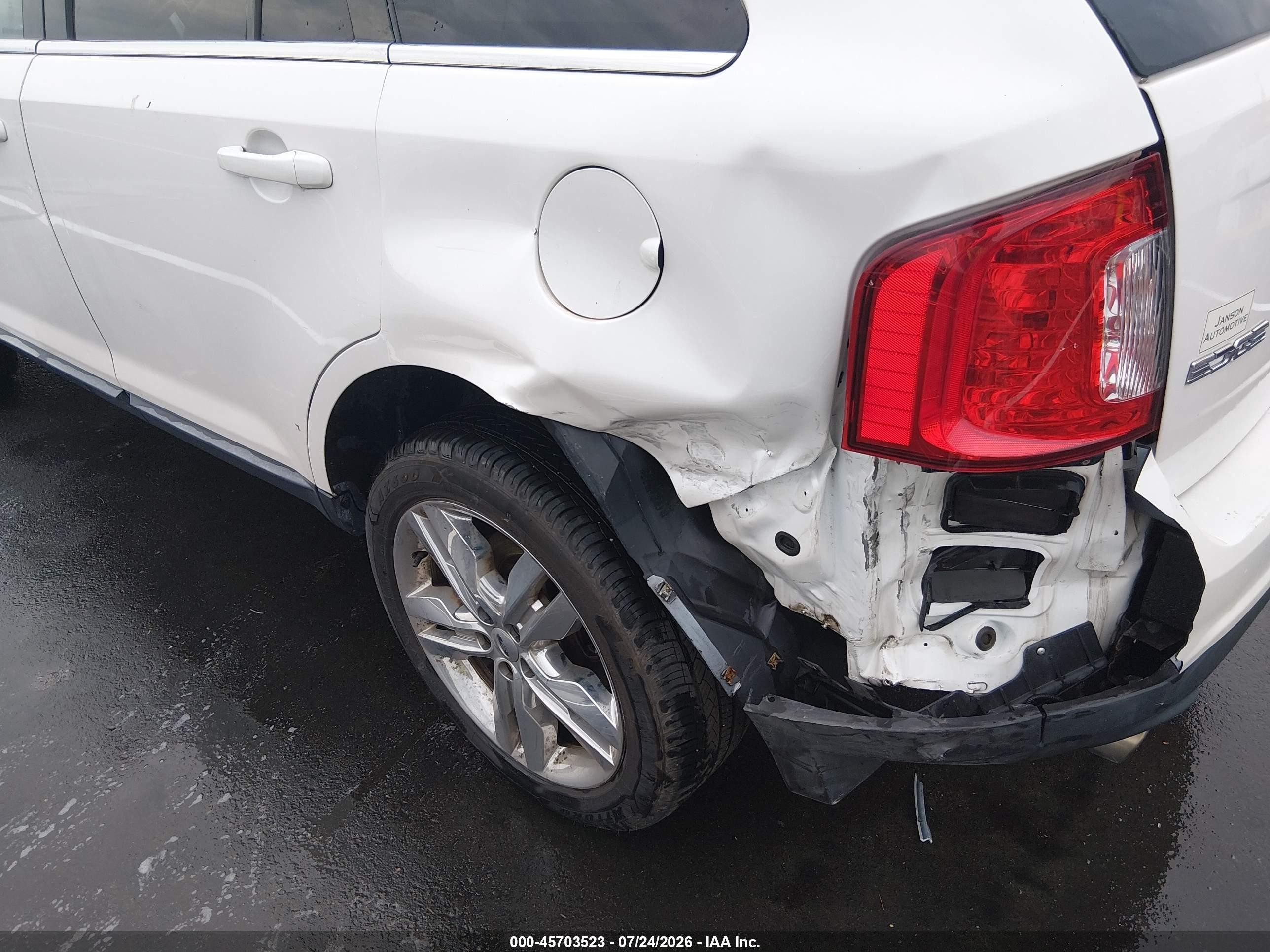 2011 Ford Edge Limited White vin: 2FMDK3KC5BBB47321