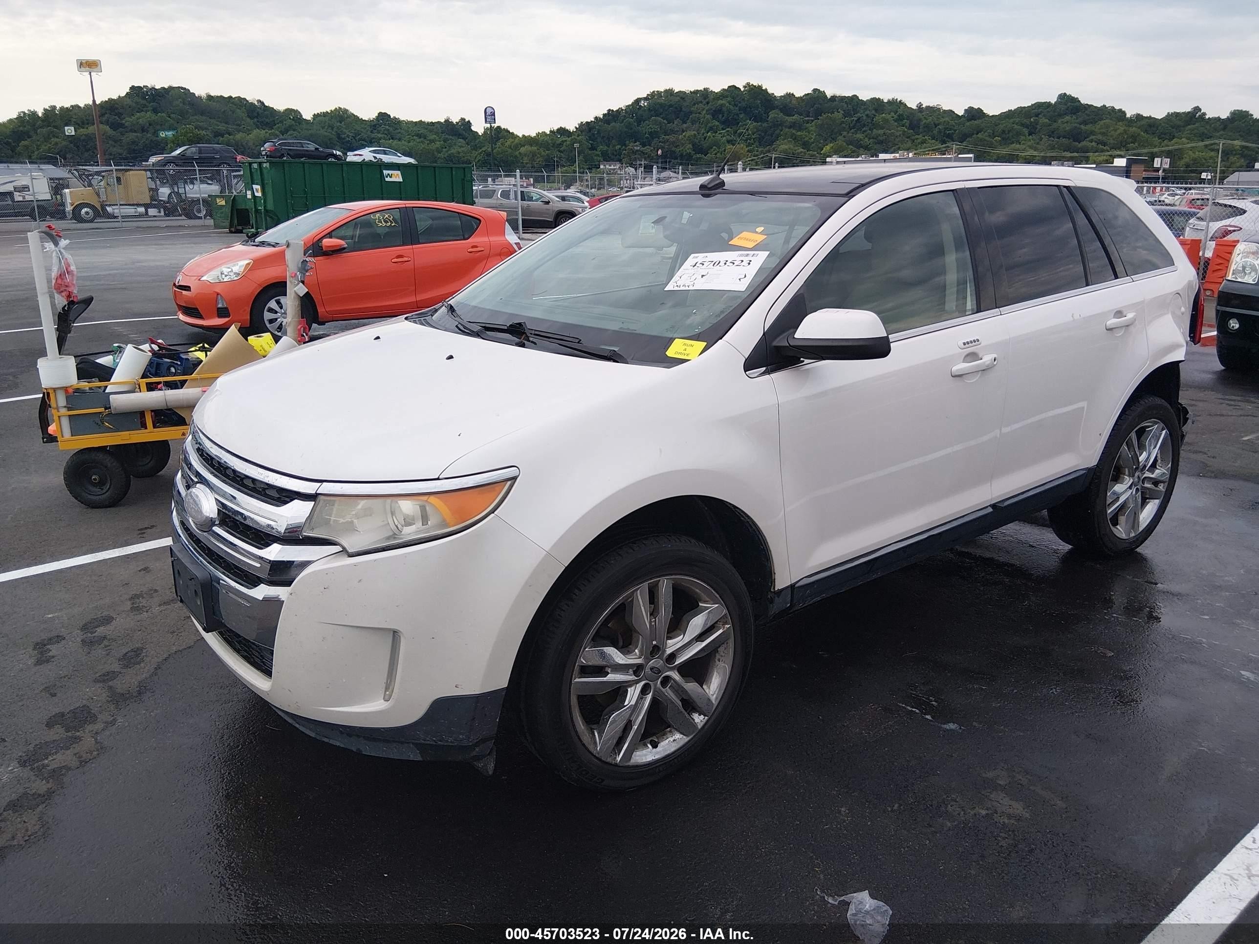 2011 Ford Edge Limited White vin: 2FMDK3KC5BBB47321