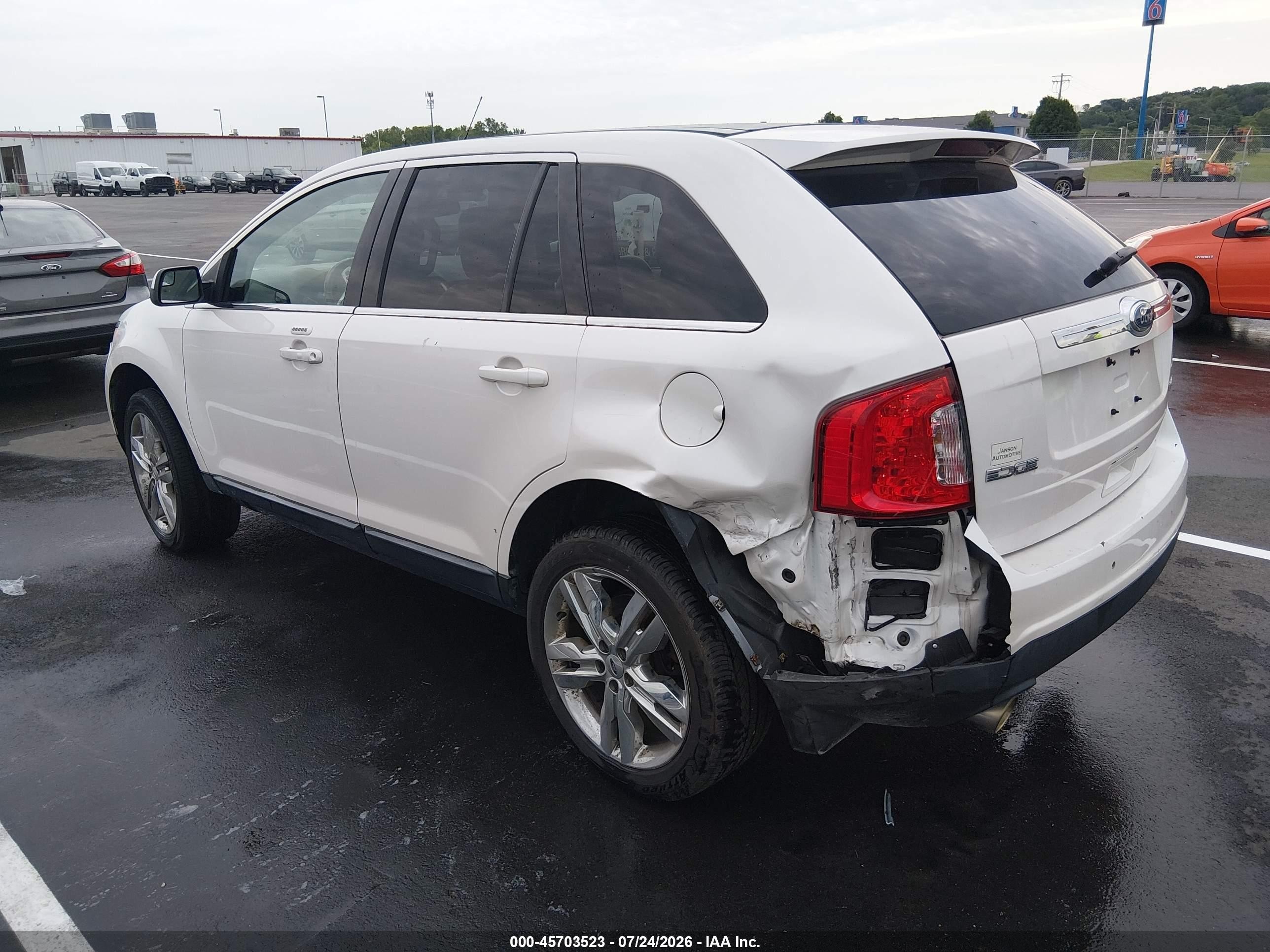 2011 Ford Edge Limited White vin: 2FMDK3KC5BBB47321