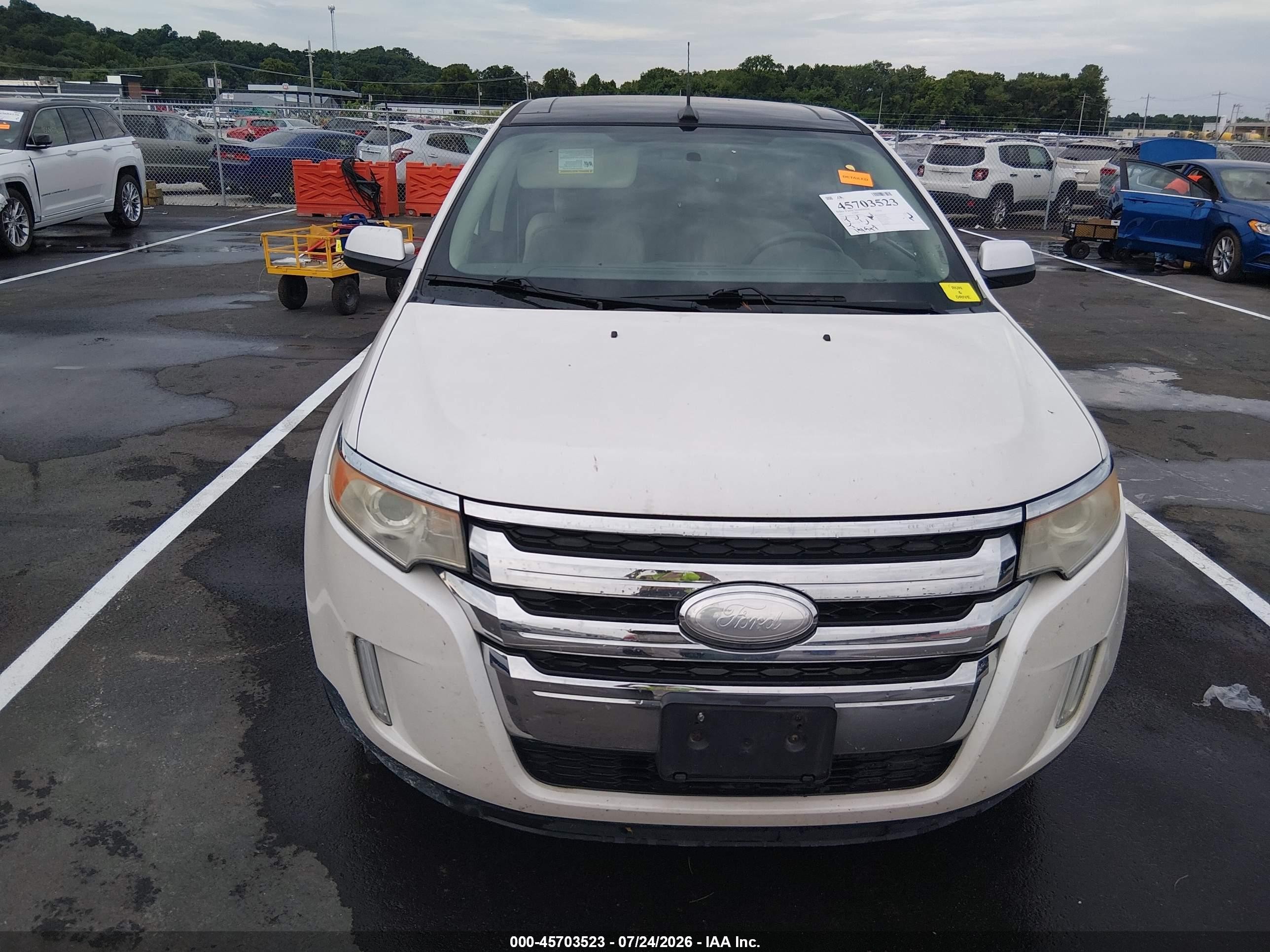 2011 Ford Edge Limited White vin: 2FMDK3KC5BBB47321