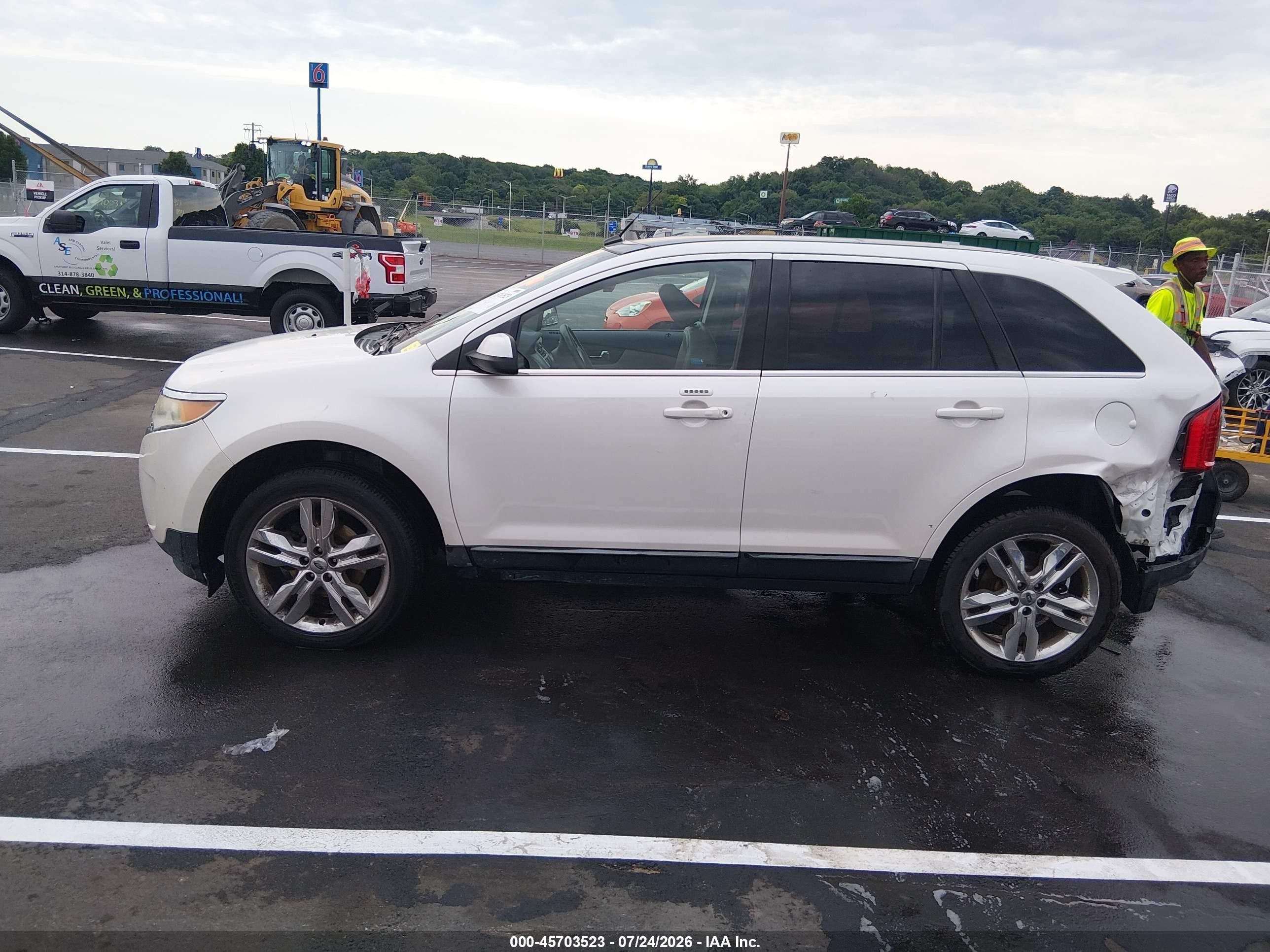 2011 Ford Edge Limited White vin: 2FMDK3KC5BBB47321