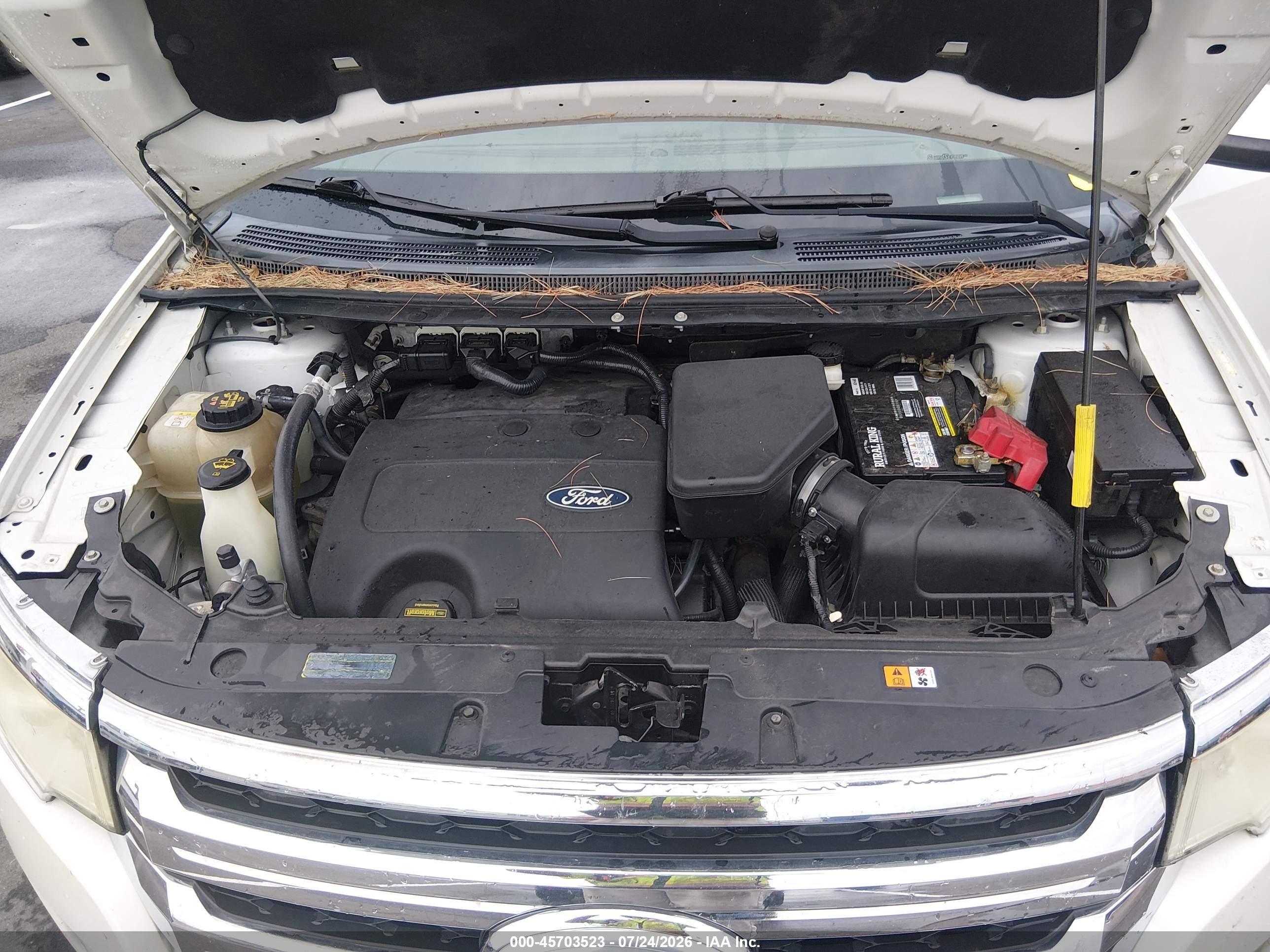 2011 Ford Edge Limited White vin: 2FMDK3KC5BBB47321