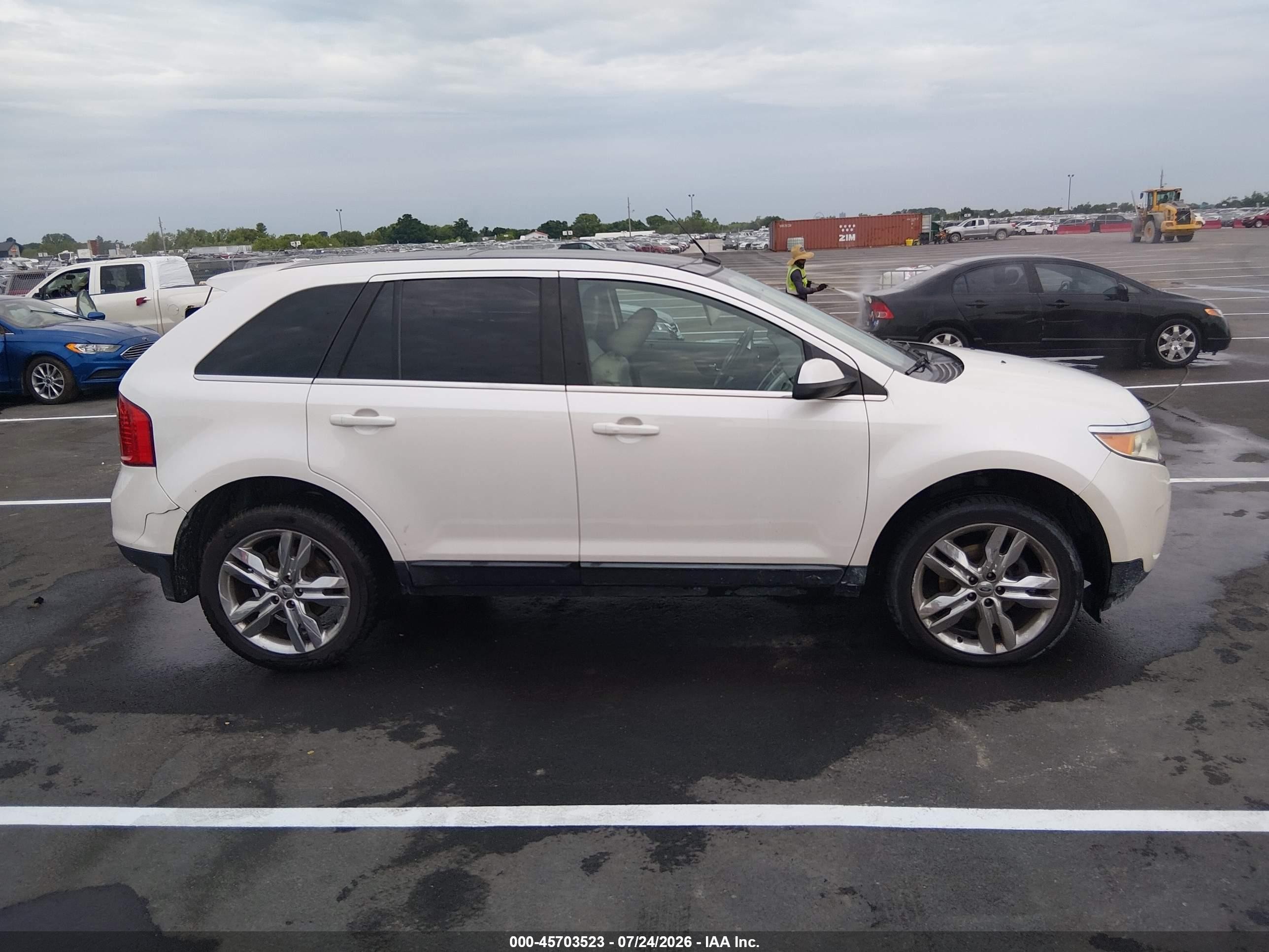 2011 Ford Edge Limited White vin: 2FMDK3KC5BBB47321
