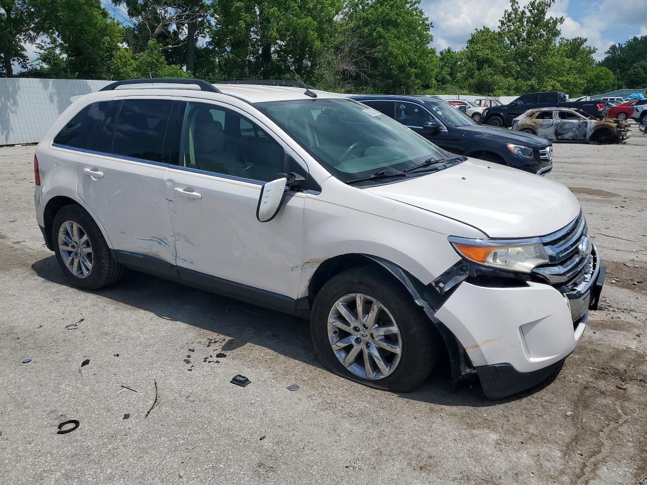 2011 Ford Edge Limited White vin: 2FMDK3KC5BBB54446