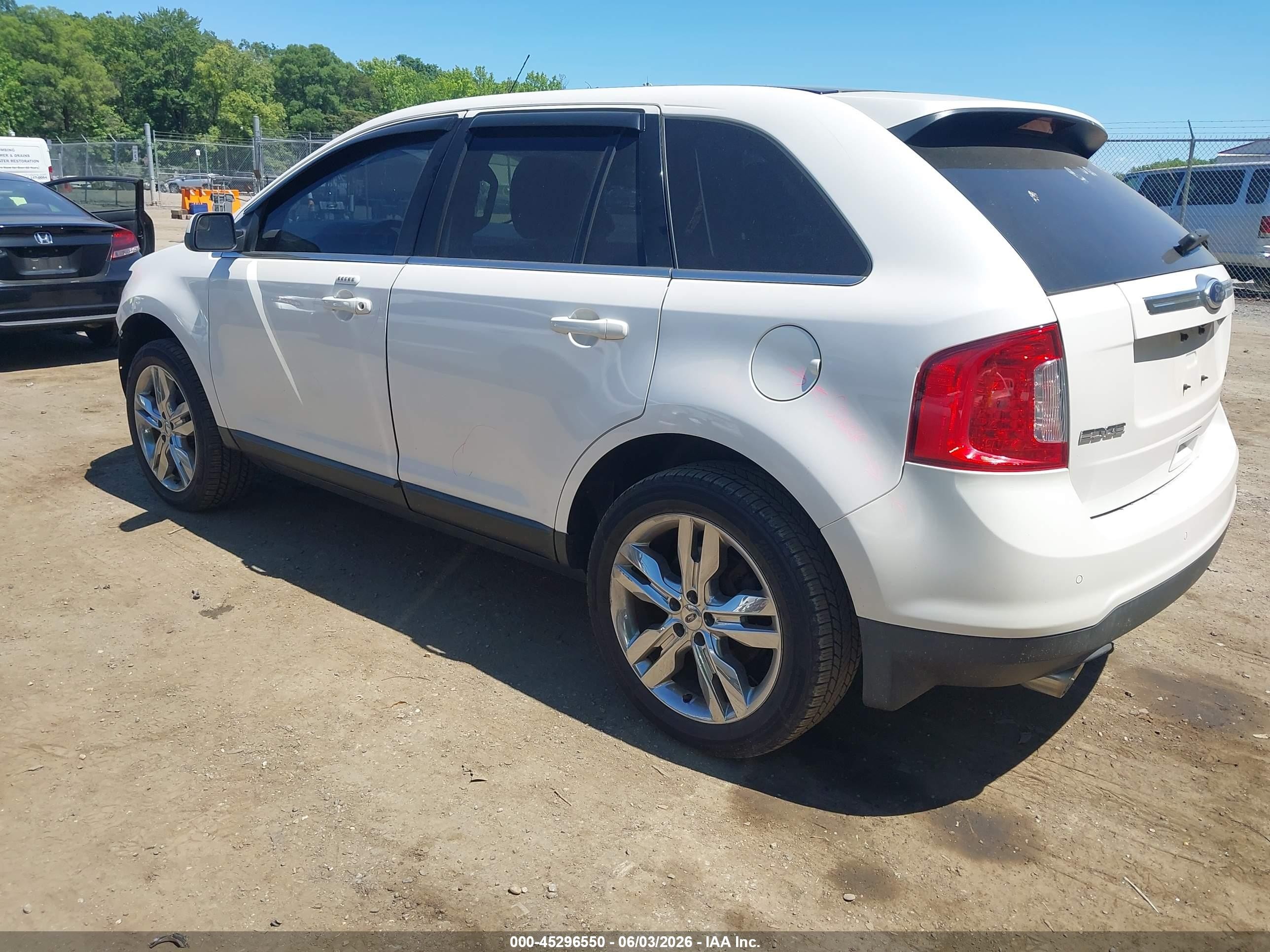 2012 Ford Edge Limited White vin: 2FMDK3KC5CBA19288