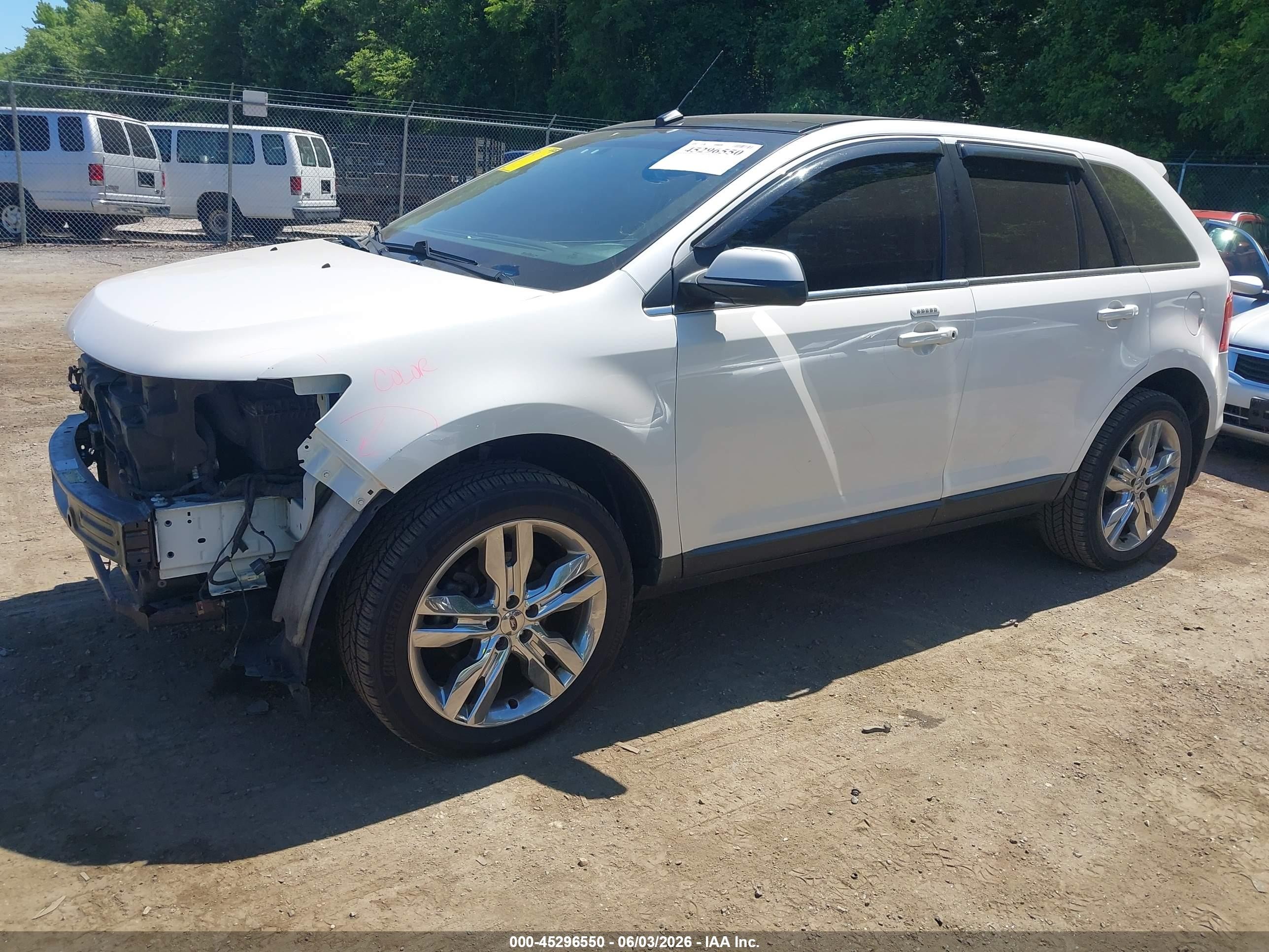 2012 Ford Edge Limited White vin: 2FMDK3KC5CBA19288