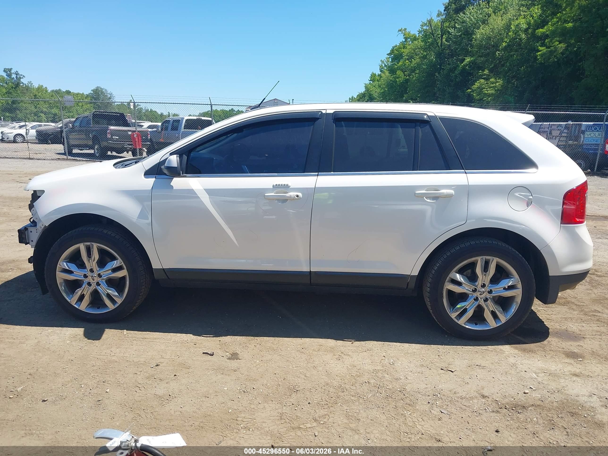 2012 Ford Edge Limited White vin: 2FMDK3KC5CBA19288