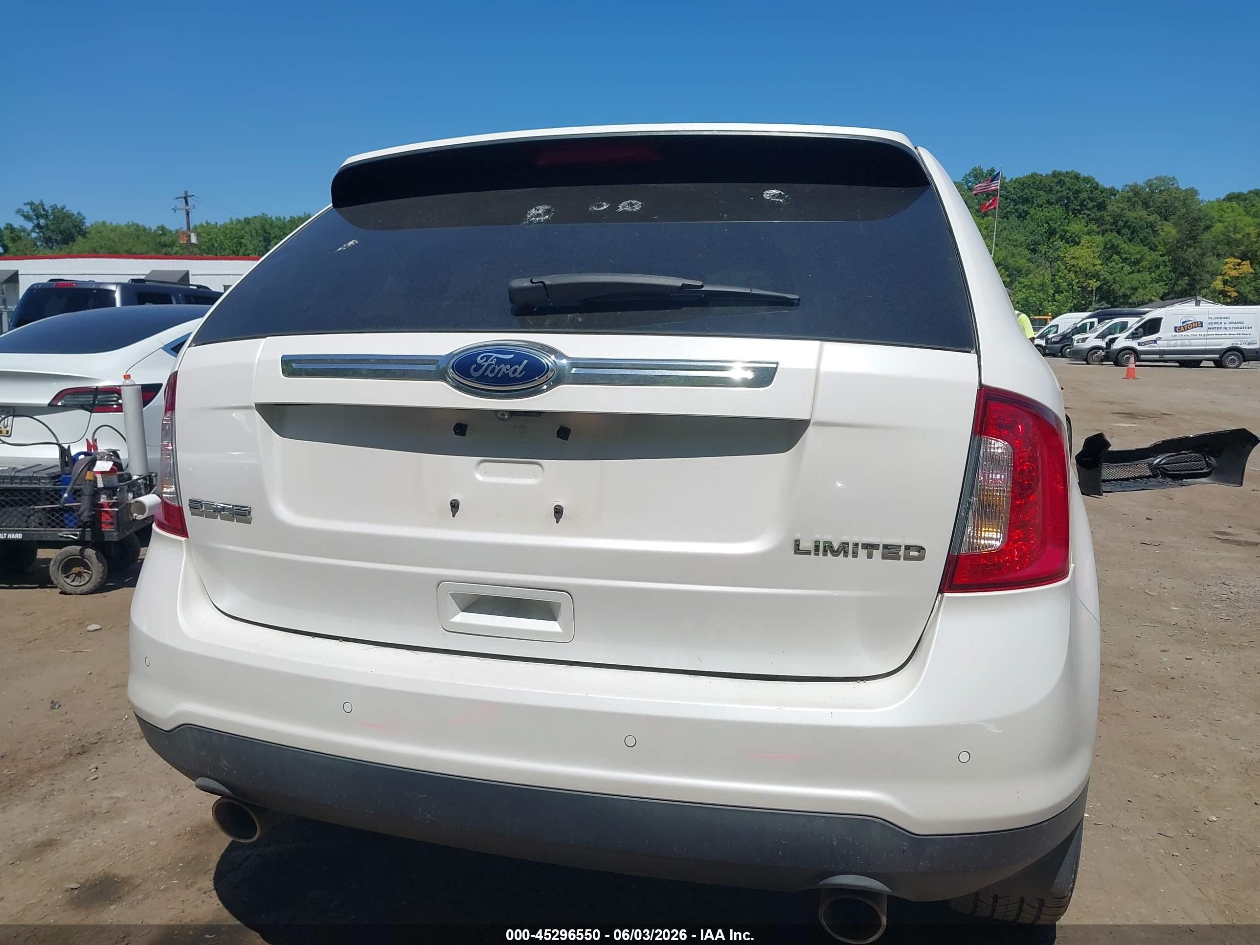 2012 Ford Edge Limited White vin: 2FMDK3KC5CBA19288