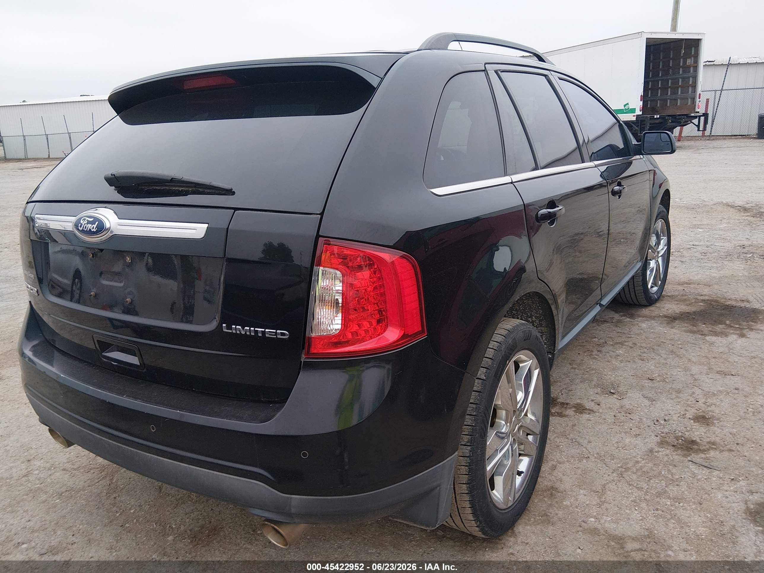 2012 Ford Edge Limited Black vin: 2FMDK3KC5CBA23759
