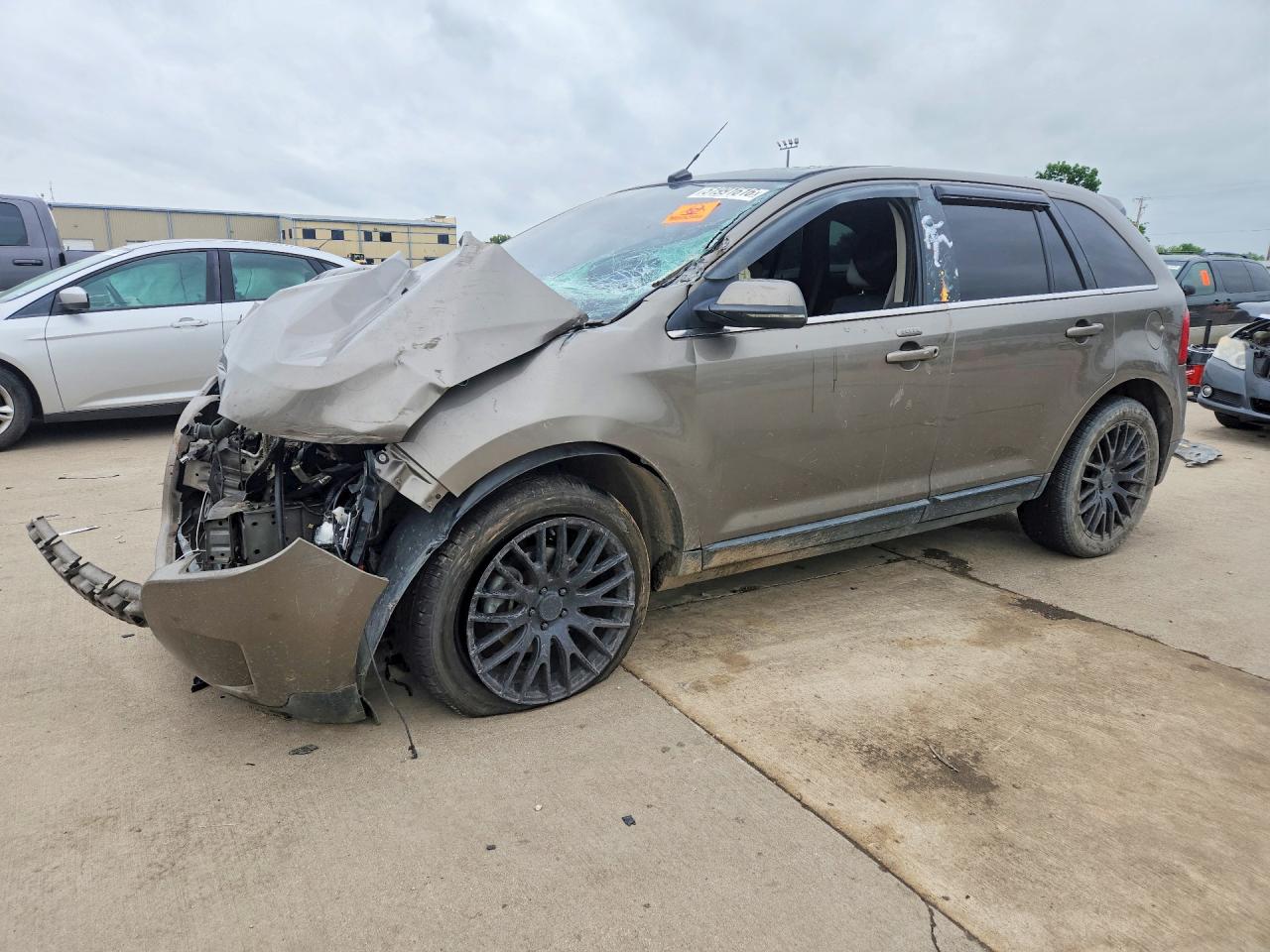 2012 Ford Edge Limited Tan vin: 2FMDK3KC5CBA52971