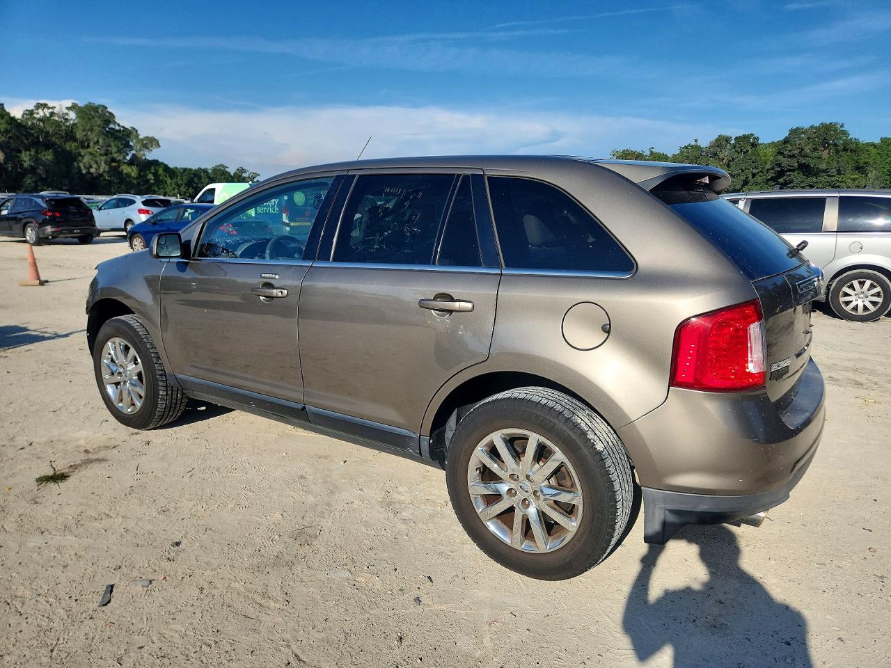 2013 Ford Edge Limited Tan vin: 2FMDK3KC5DBA04162