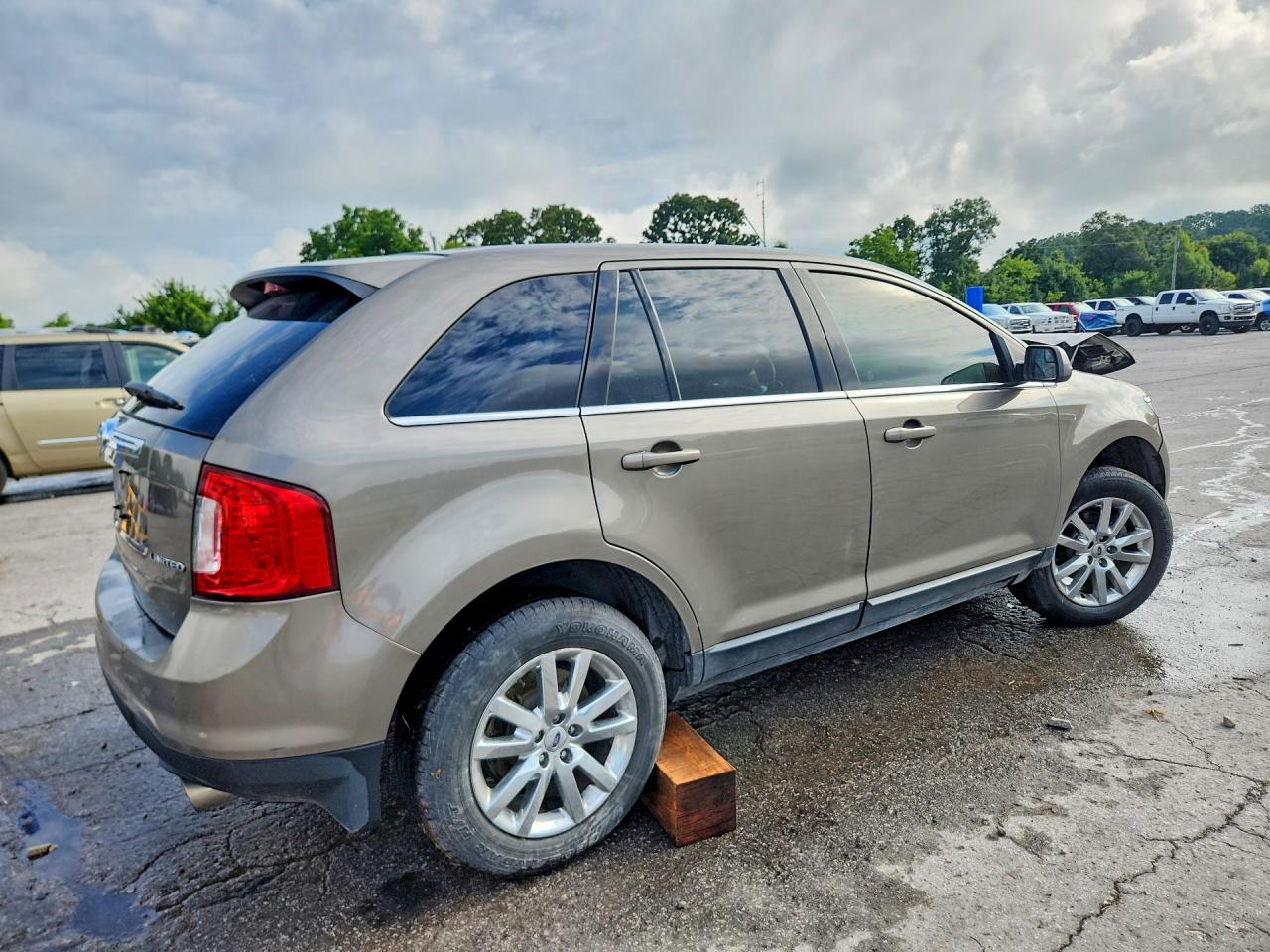 2013 Ford Edge Limited Beige vin: 2FMDK3KC5DBA07868