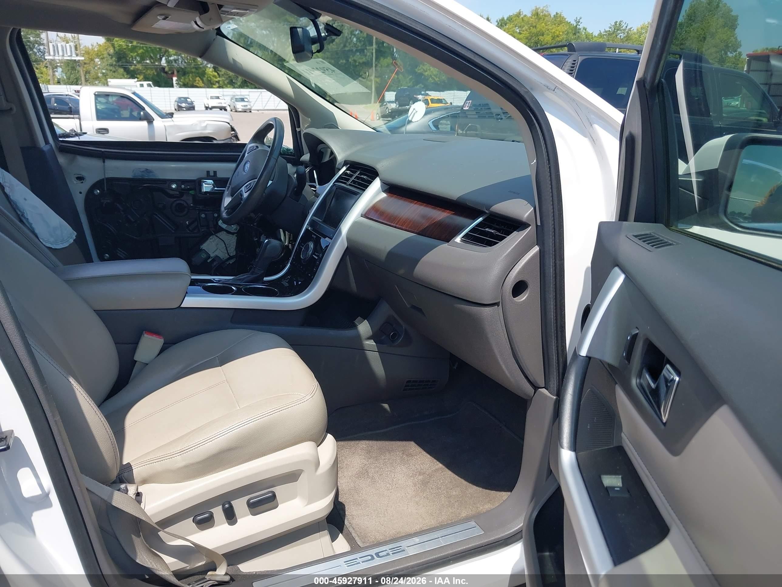 2013 Ford Edge Limited White vin: 2FMDK3KC5DBA28283
