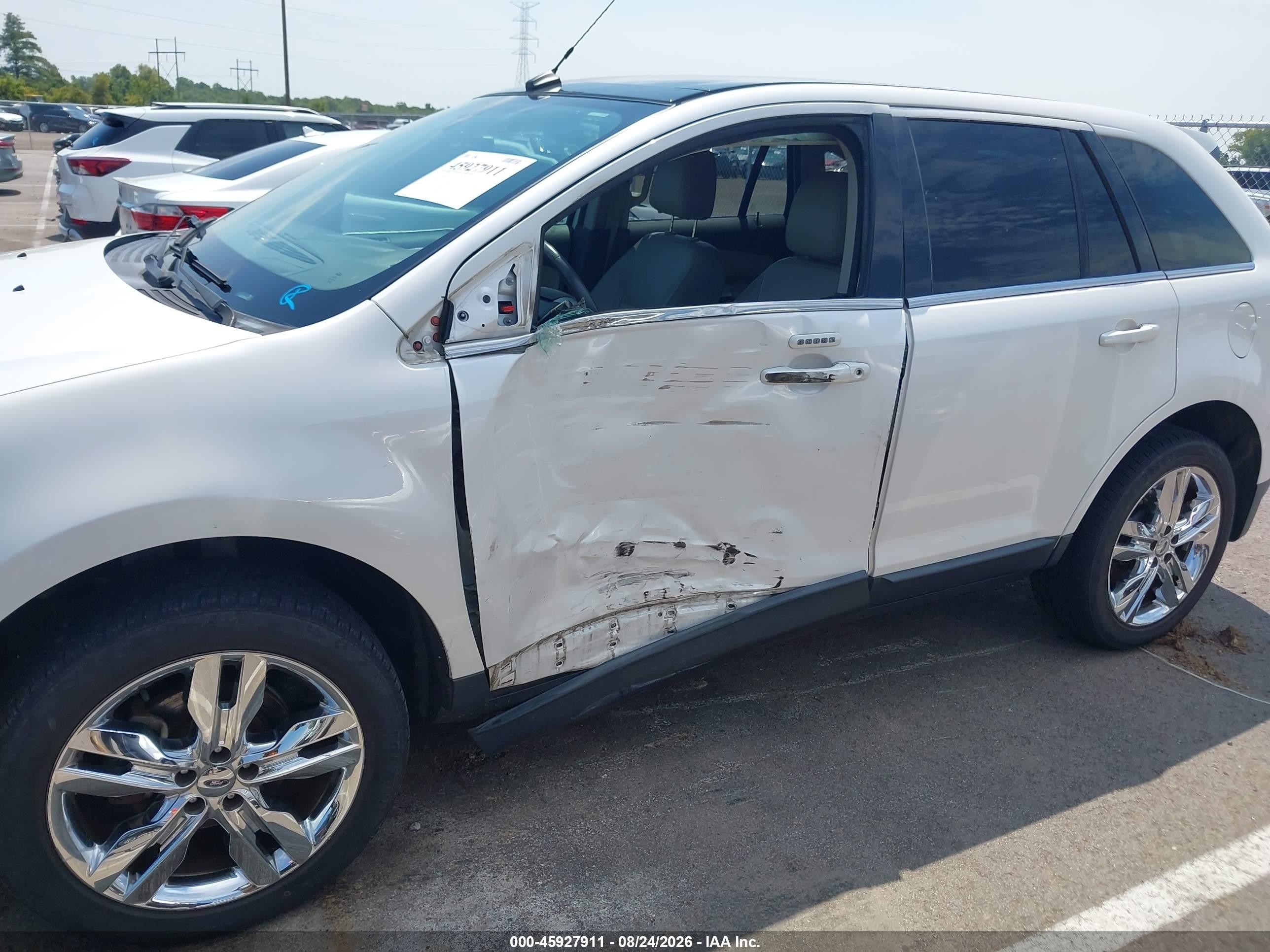 2013 Ford Edge Limited White vin: 2FMDK3KC5DBA28283