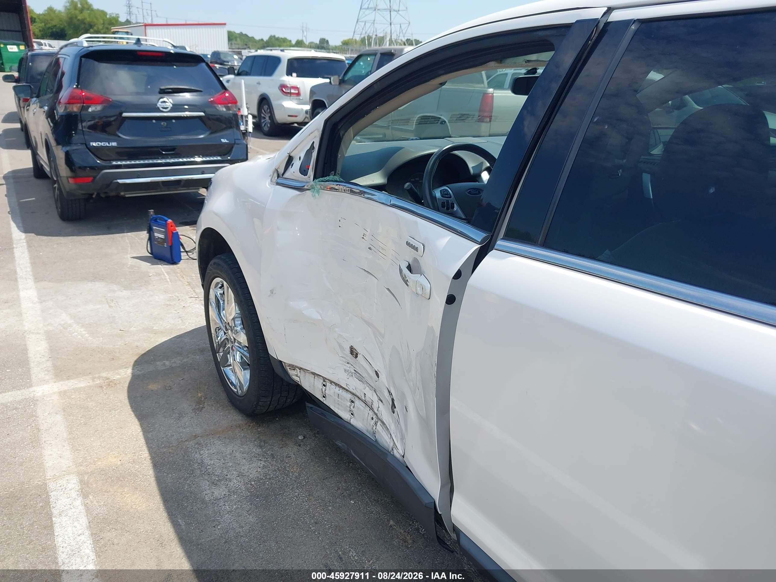 2013 Ford Edge Limited White vin: 2FMDK3KC5DBA28283