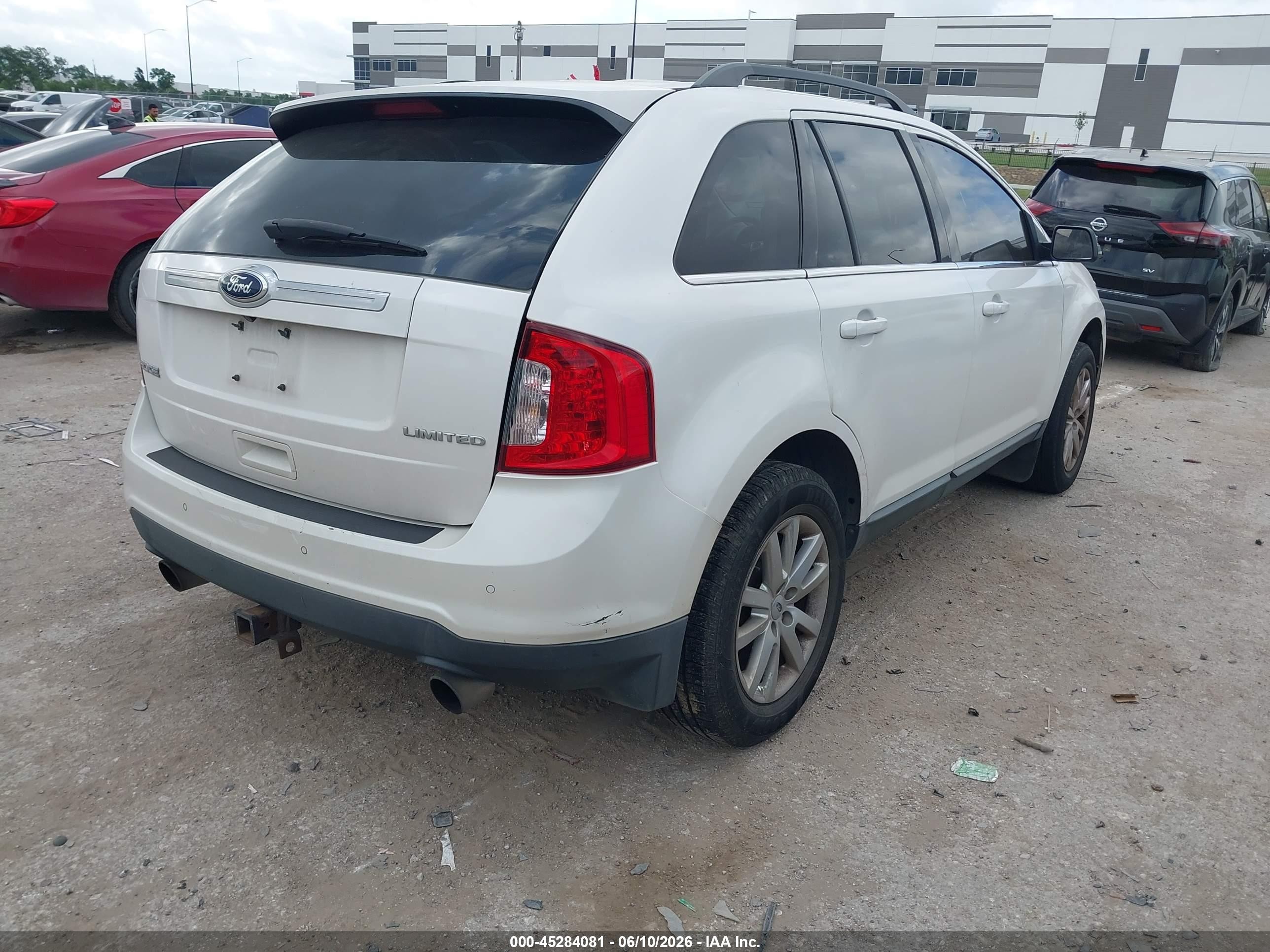 2013 Ford Edge Limited White vin: 2FMDK3KC5DBB47757
