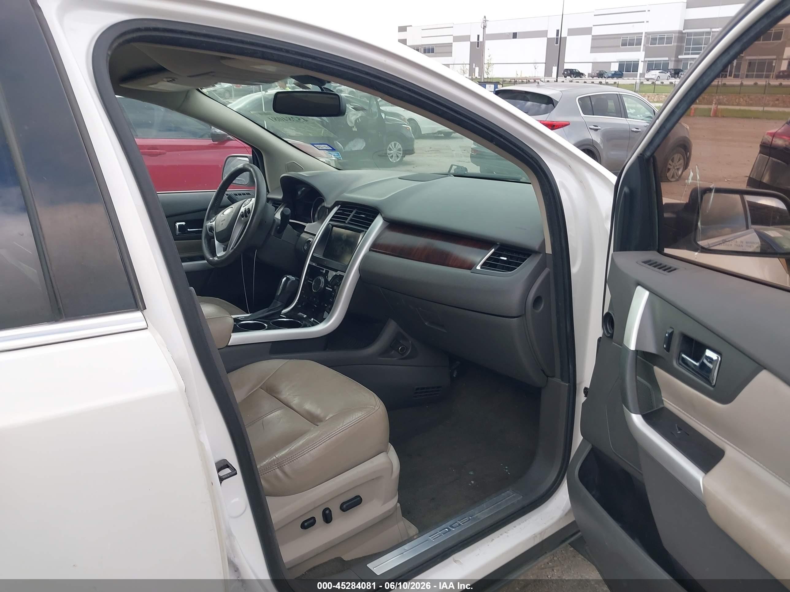 2013 Ford Edge Limited White vin: 2FMDK3KC5DBB47757