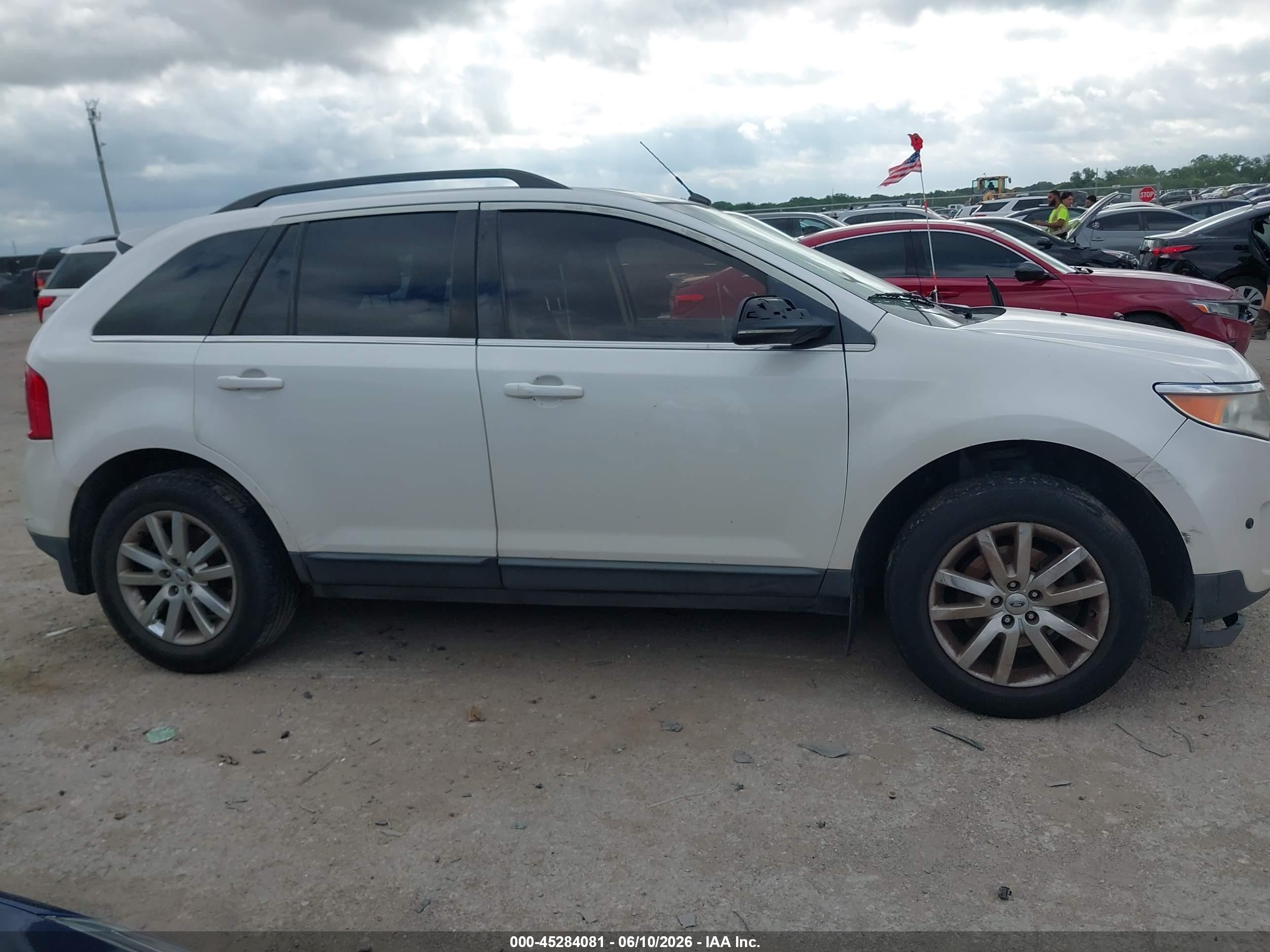 2013 Ford Edge Limited White vin: 2FMDK3KC5DBB47757