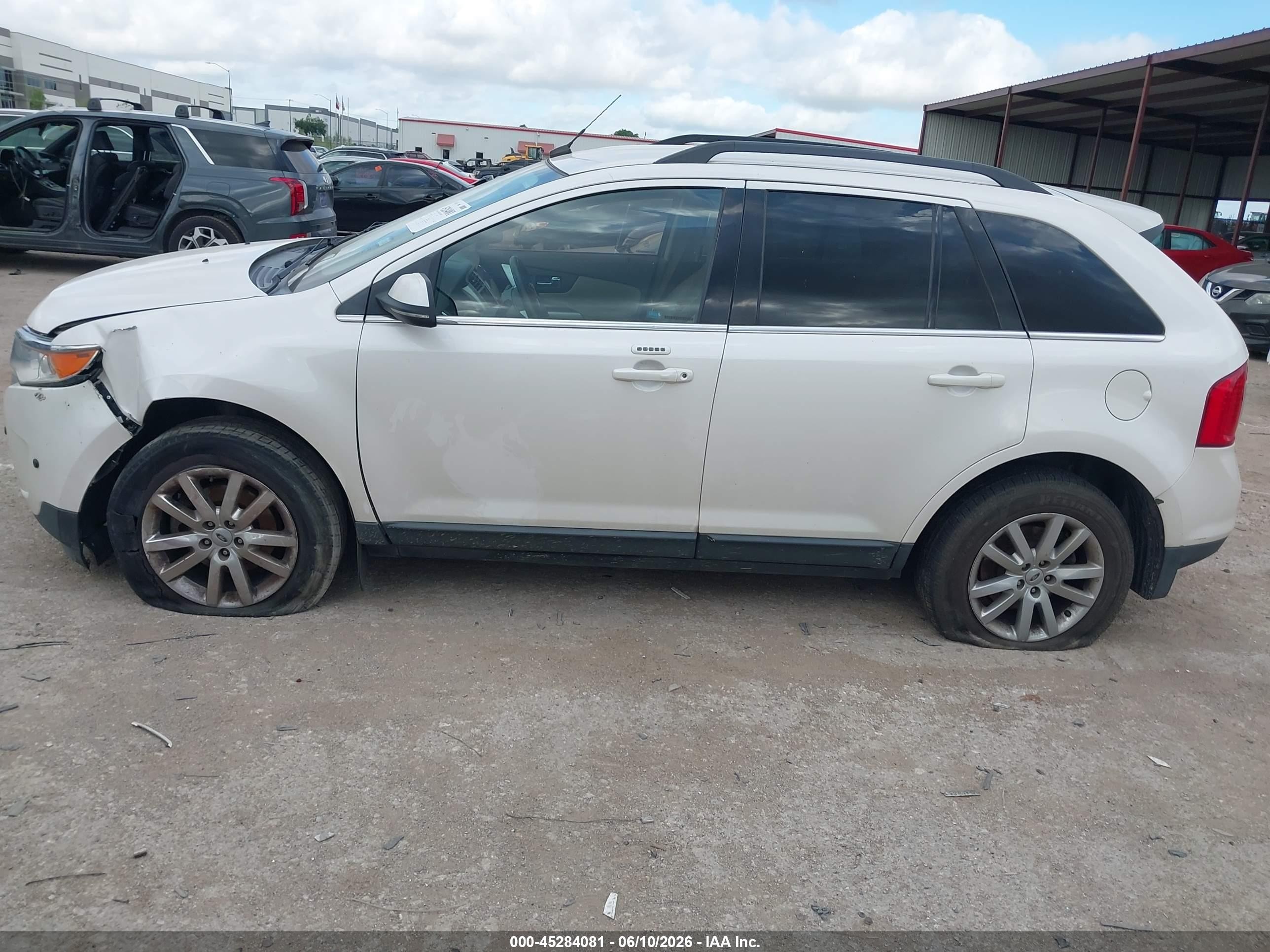 2013 Ford Edge Limited White vin: 2FMDK3KC5DBB47757