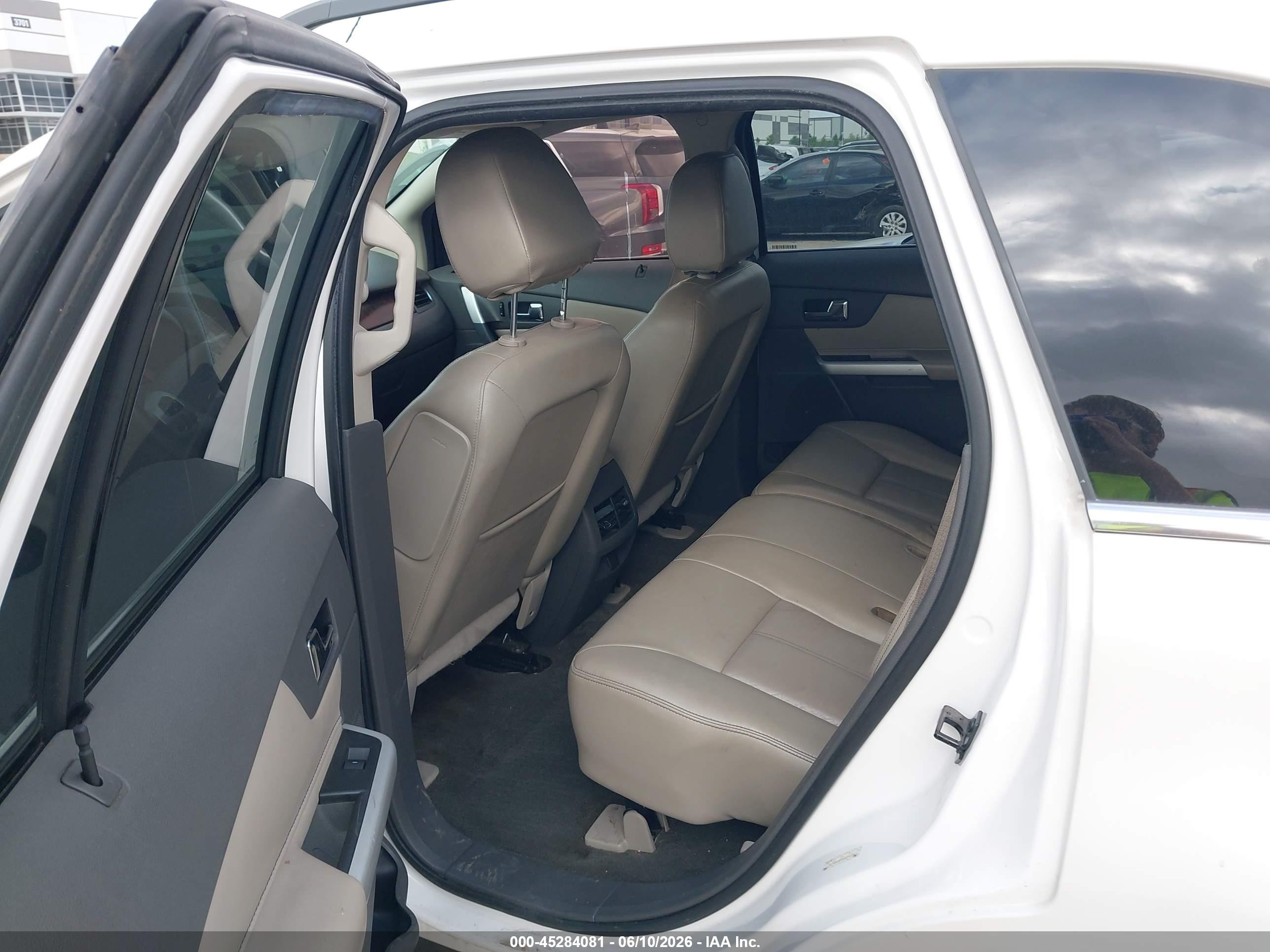 2013 Ford Edge Limited White vin: 2FMDK3KC5DBB47757