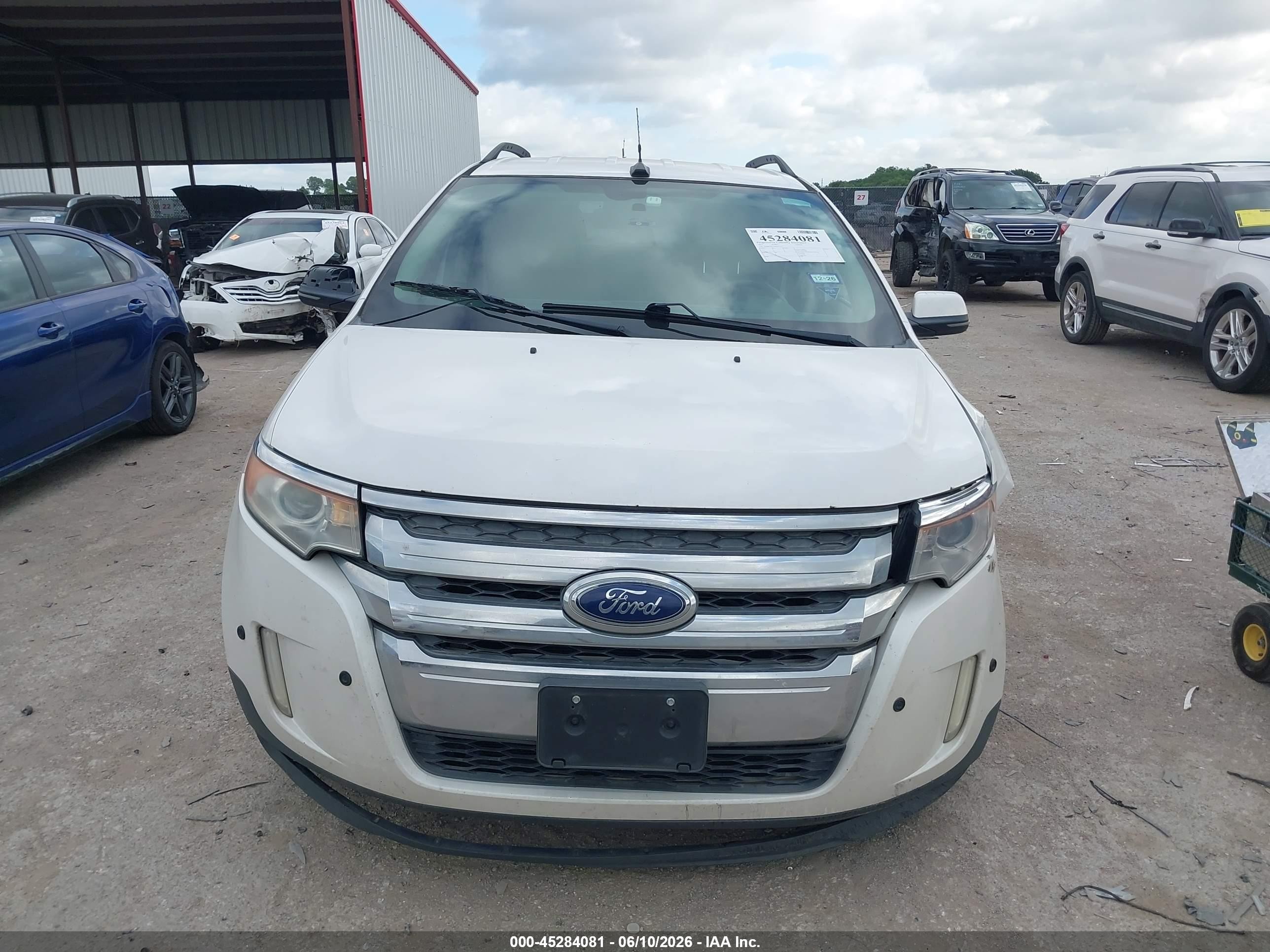 2013 Ford Edge Limited White vin: 2FMDK3KC5DBB47757