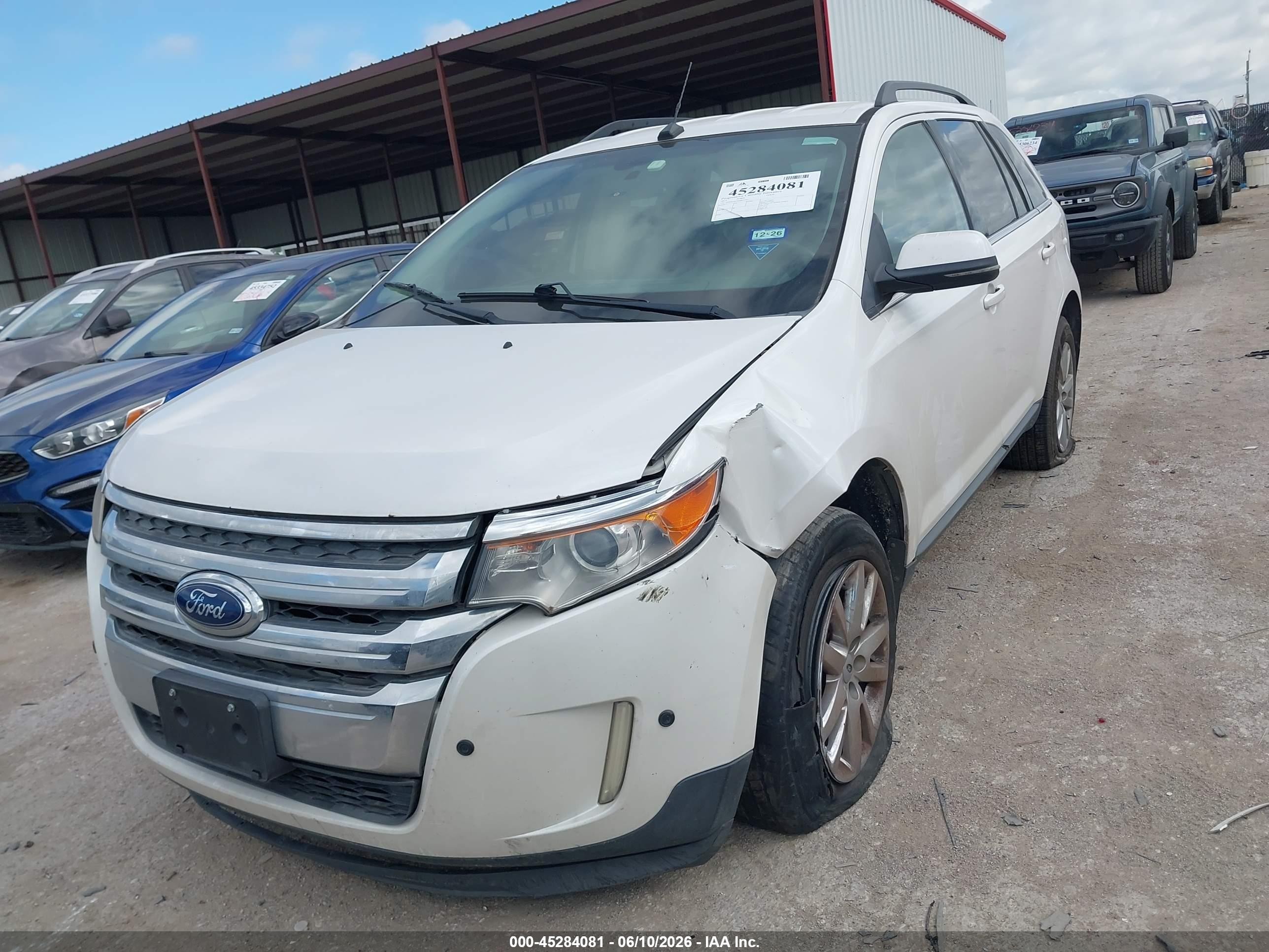 2013 Ford Edge Limited White vin: 2FMDK3KC5DBB47757