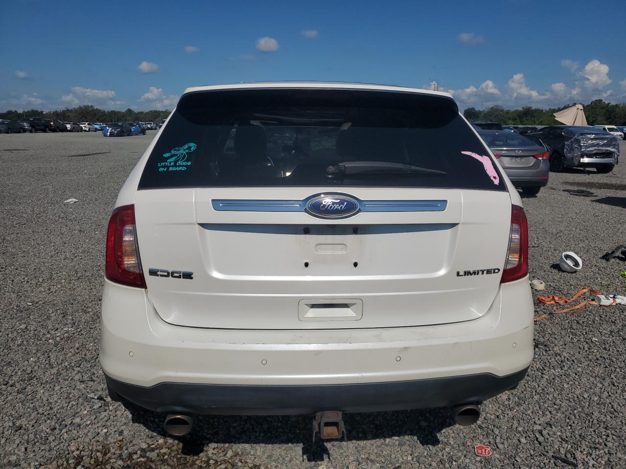 2013 Ford Edge Limited White vin: 2FMDK3KC5DBB69113