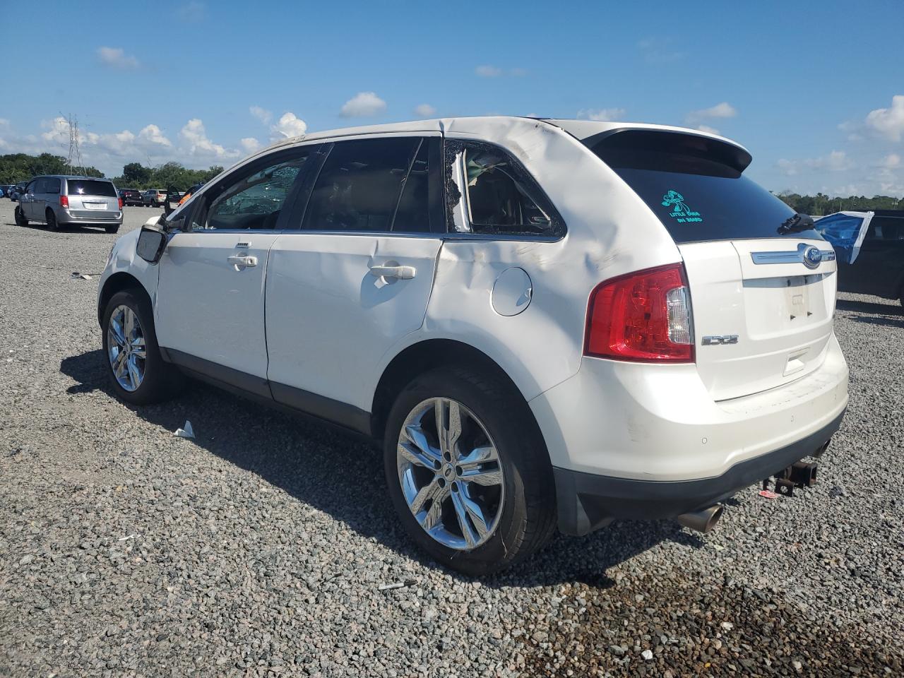 2013 Ford Edge Limited White vin: 2FMDK3KC5DBB69113