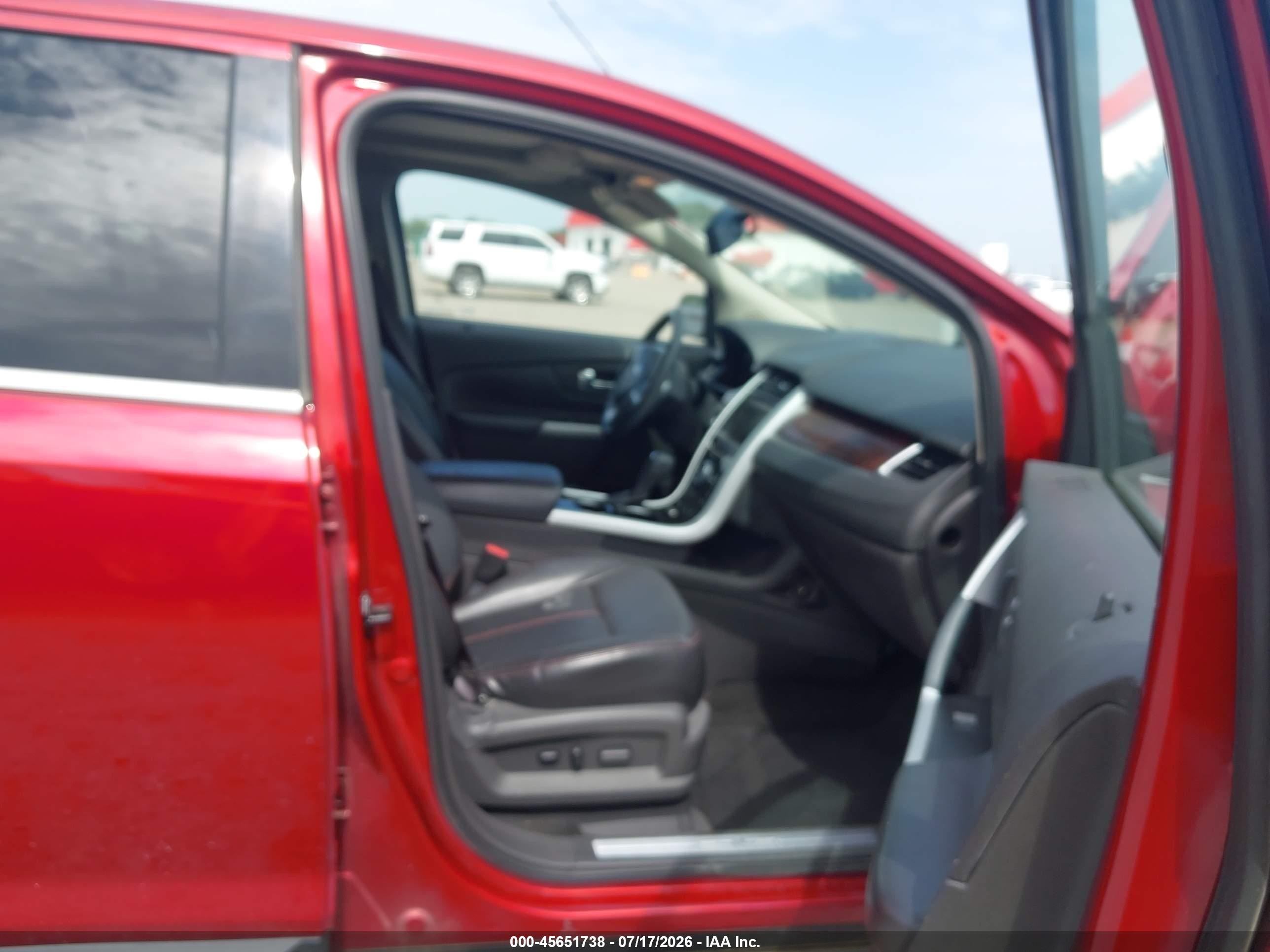 2013 Ford Edge Limited Red vin: 2FMDK3KC5DBC87601