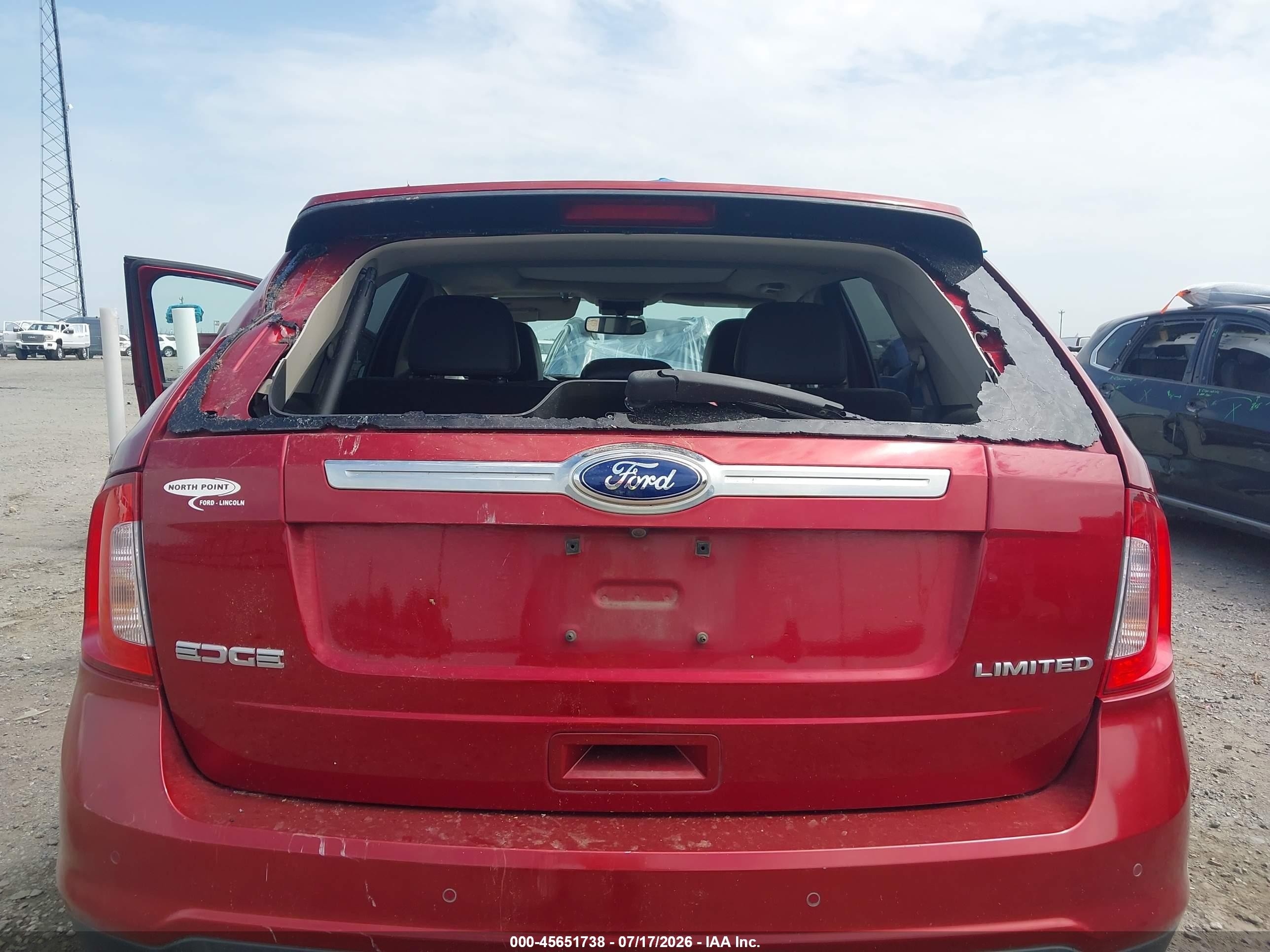 2013 Ford Edge Limited Red vin: 2FMDK3KC5DBC87601
